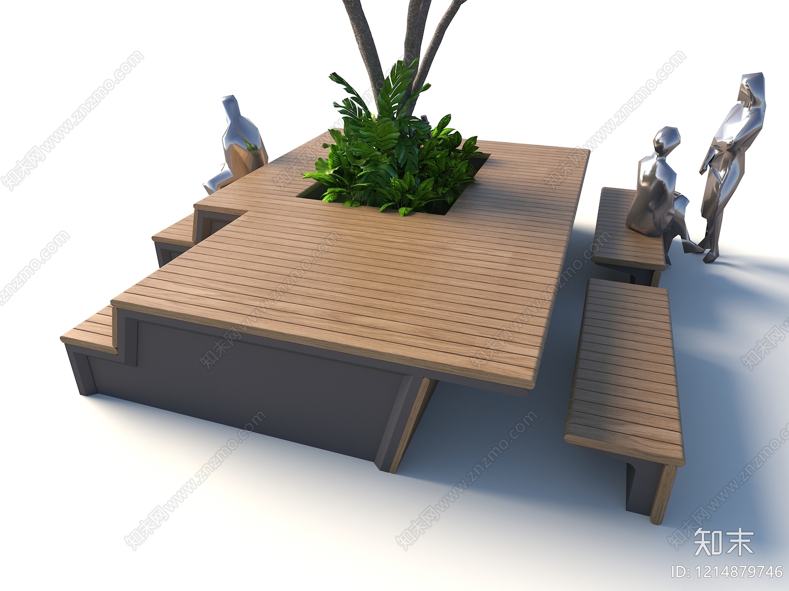 现代简约景观座椅3D模型下载【ID:1214879746】