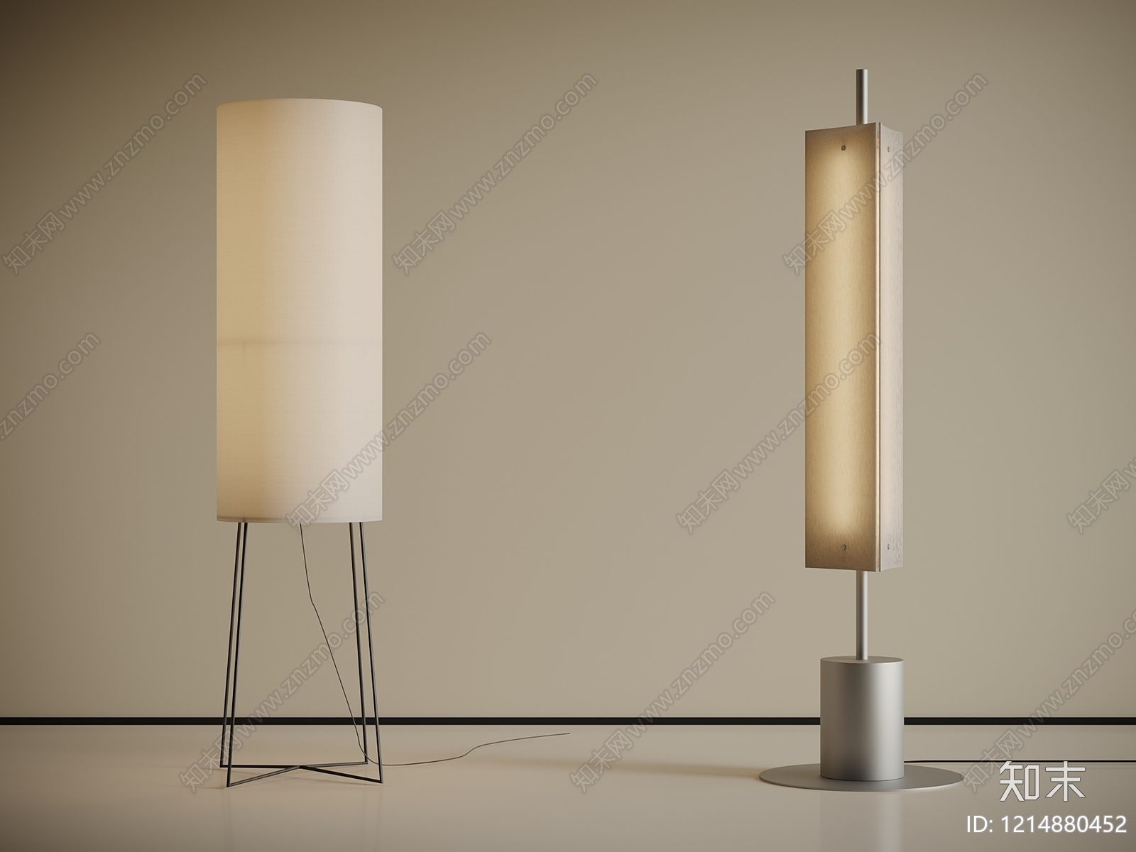 极简落地灯3D模型下载【ID:1214880452】