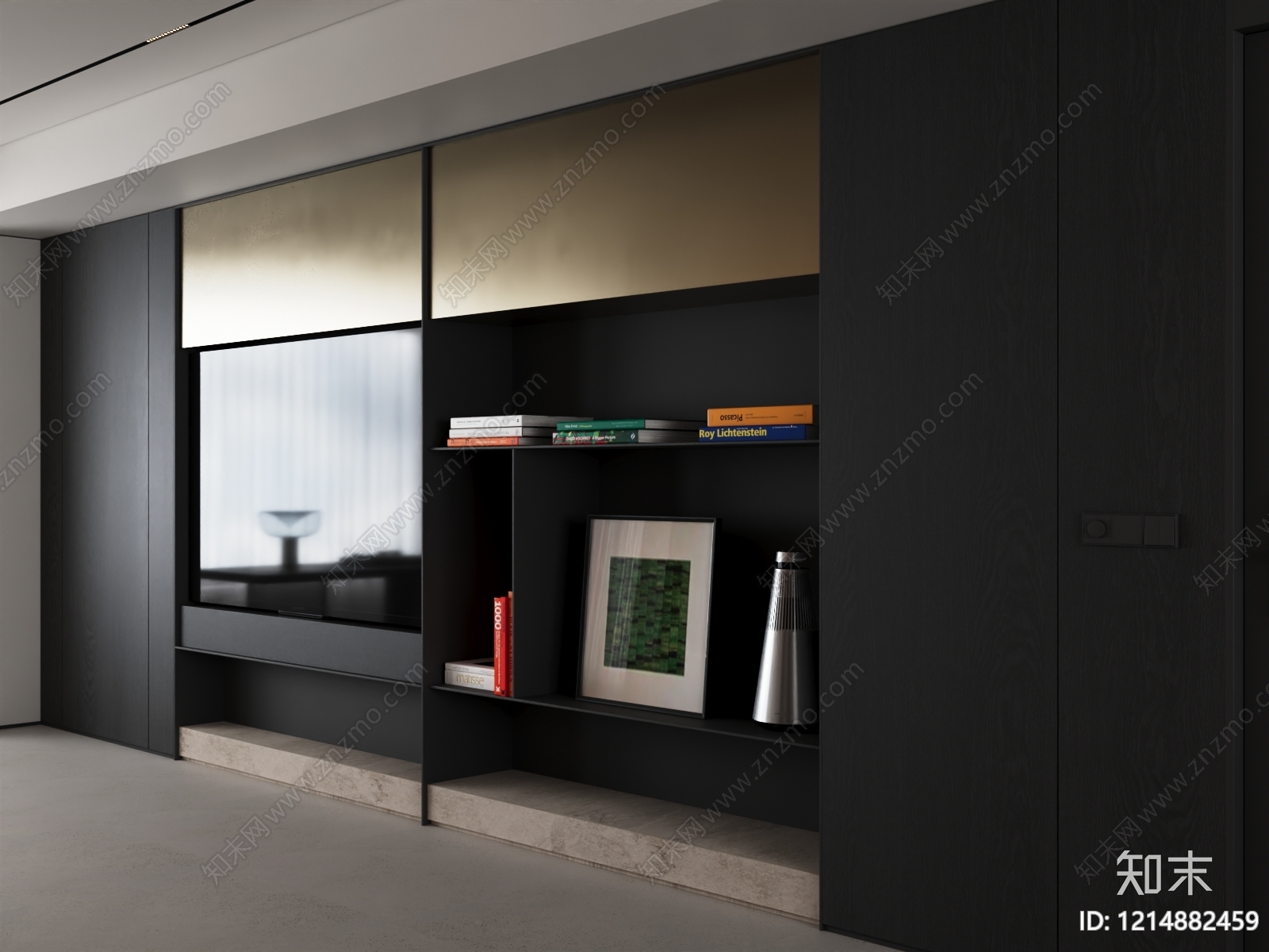 现代电视柜SU模型下载【ID:1214882459】