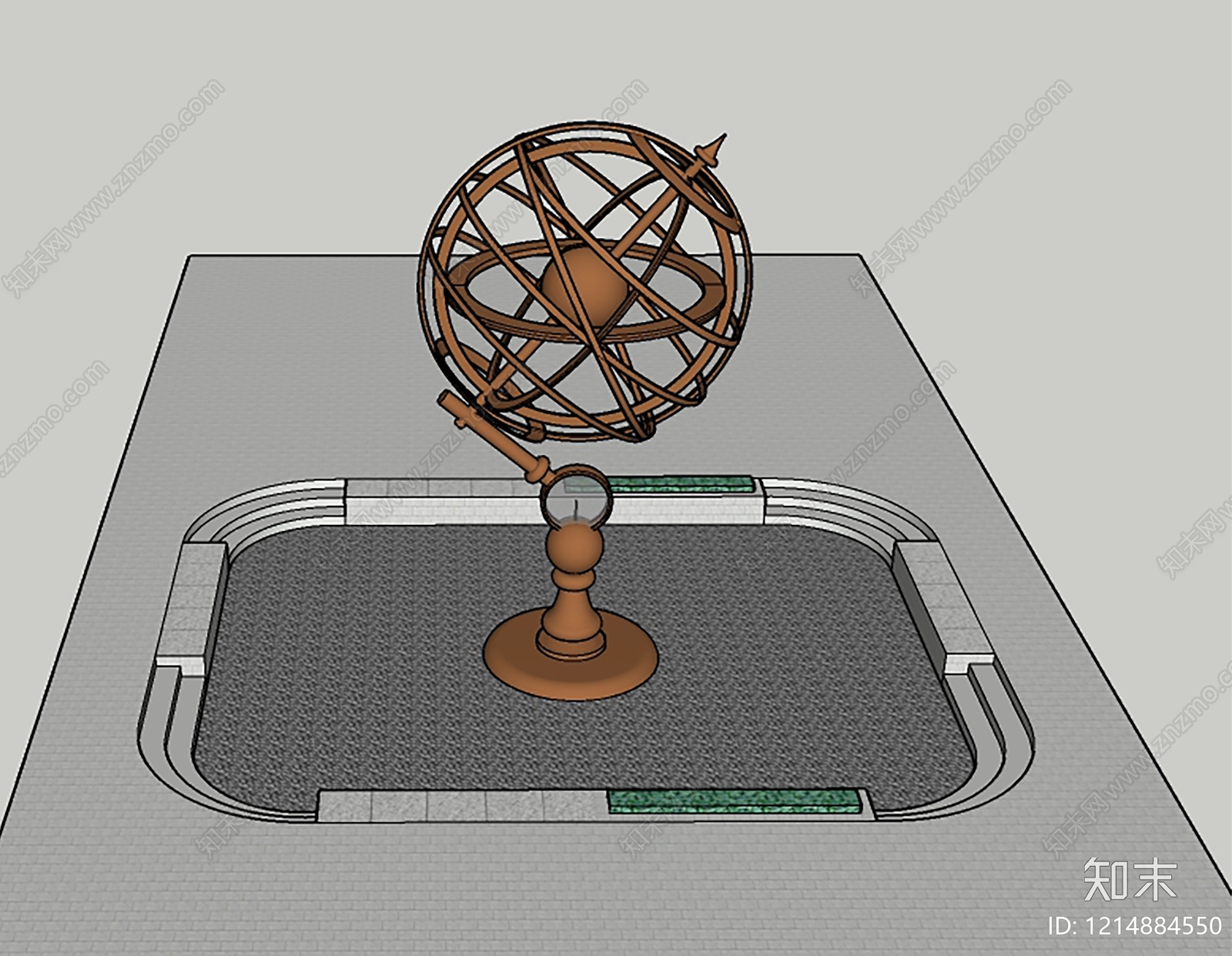 现代其他公共空间美陈SU模型下载【ID:1214884550】