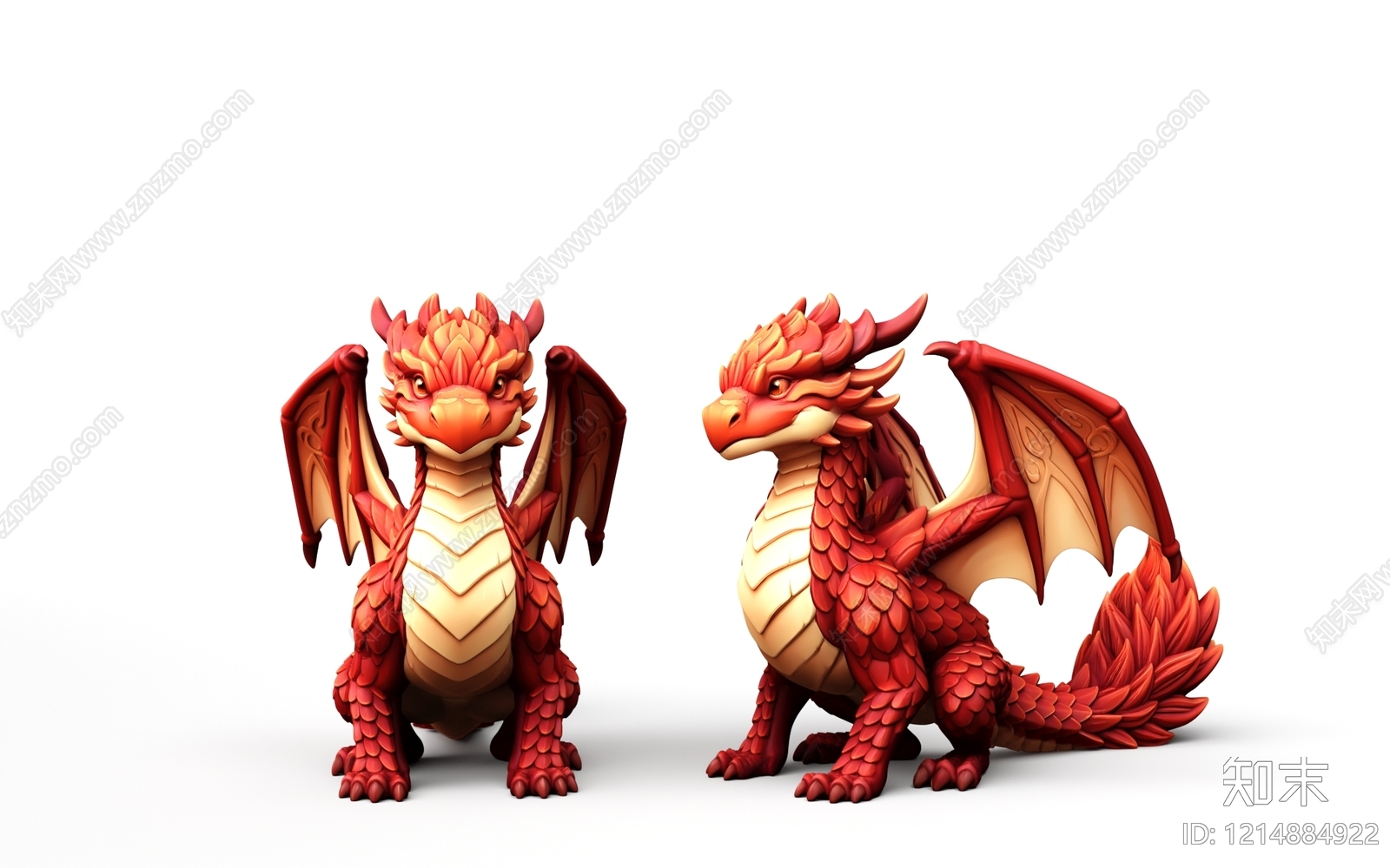 卡通风格雕塑摆件3D模型下载【ID:1214884922】