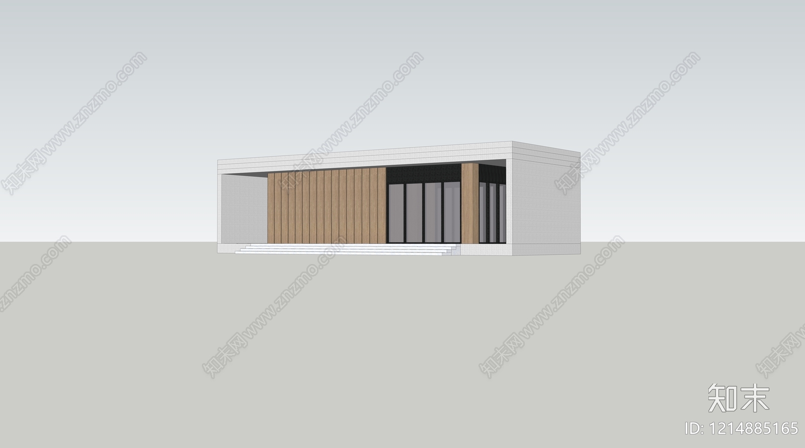 现代小公建SU模型下载【ID:1214885165】