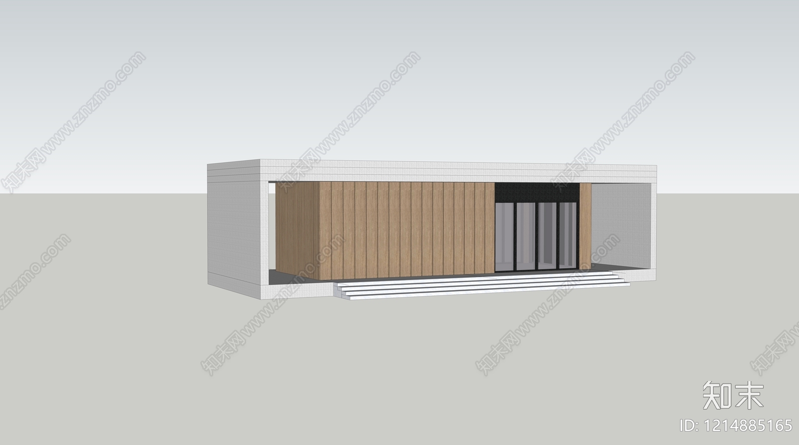 现代小公建SU模型下载【ID:1214885165】
