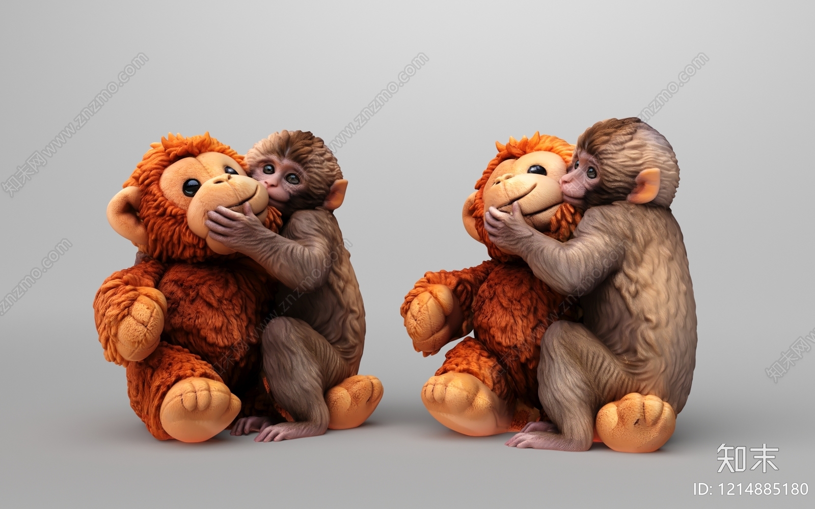 超写实卡通雕塑摆件3D模型下载【ID:1214885180】