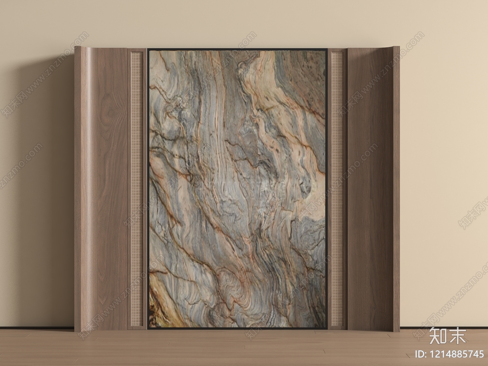 新中式玄关3D模型下载【ID:1214885745】