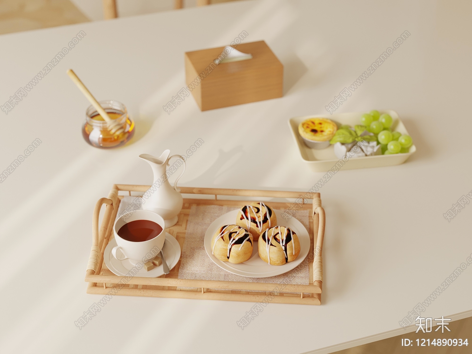 餐具SU模型下载【ID:1214890934】