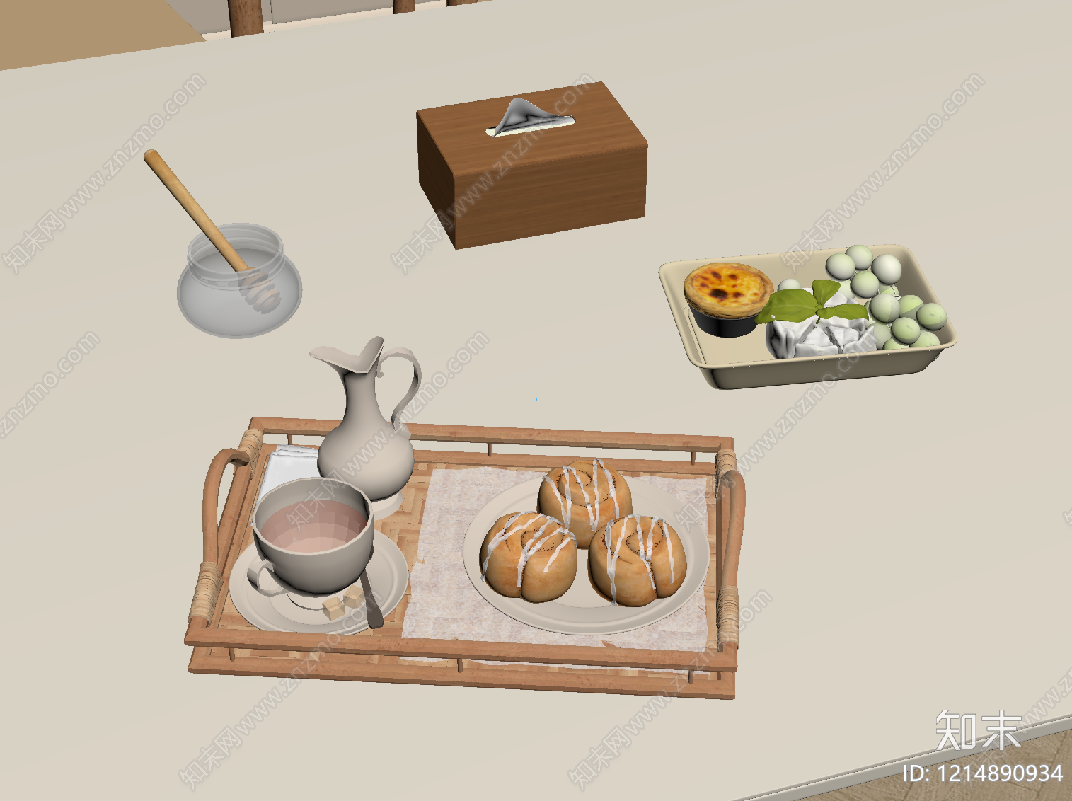 餐具SU模型下载【ID:1214890934】