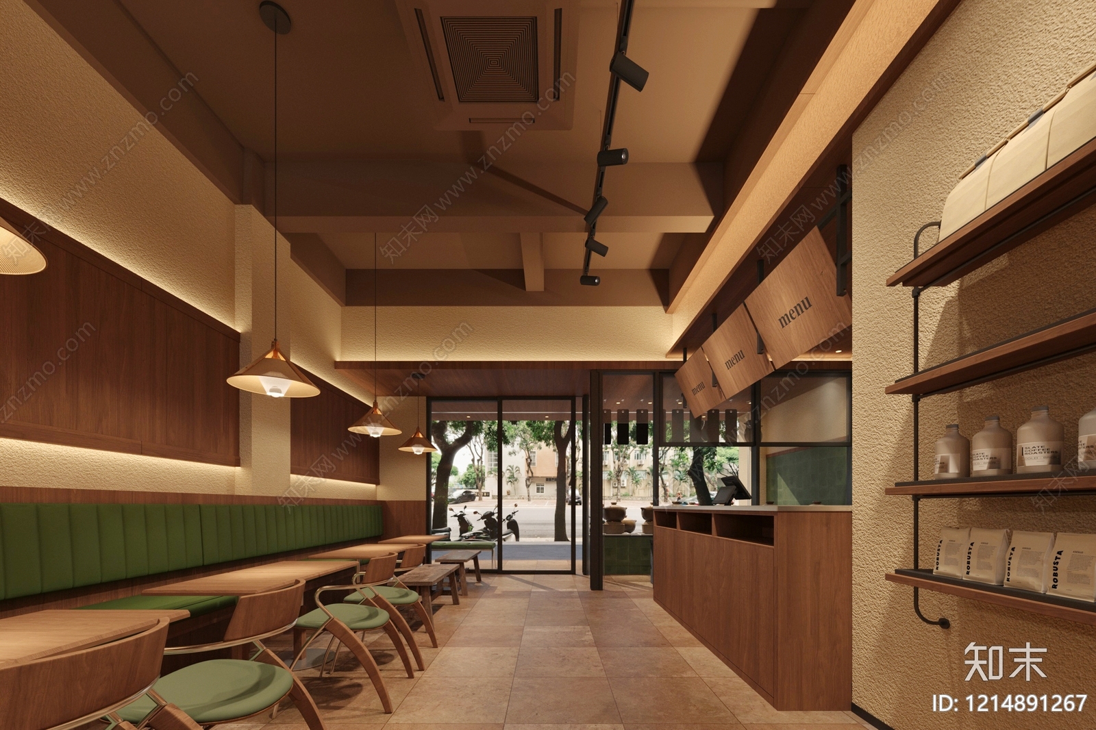 新中式中餐厅3D模型下载【ID:1214891267】