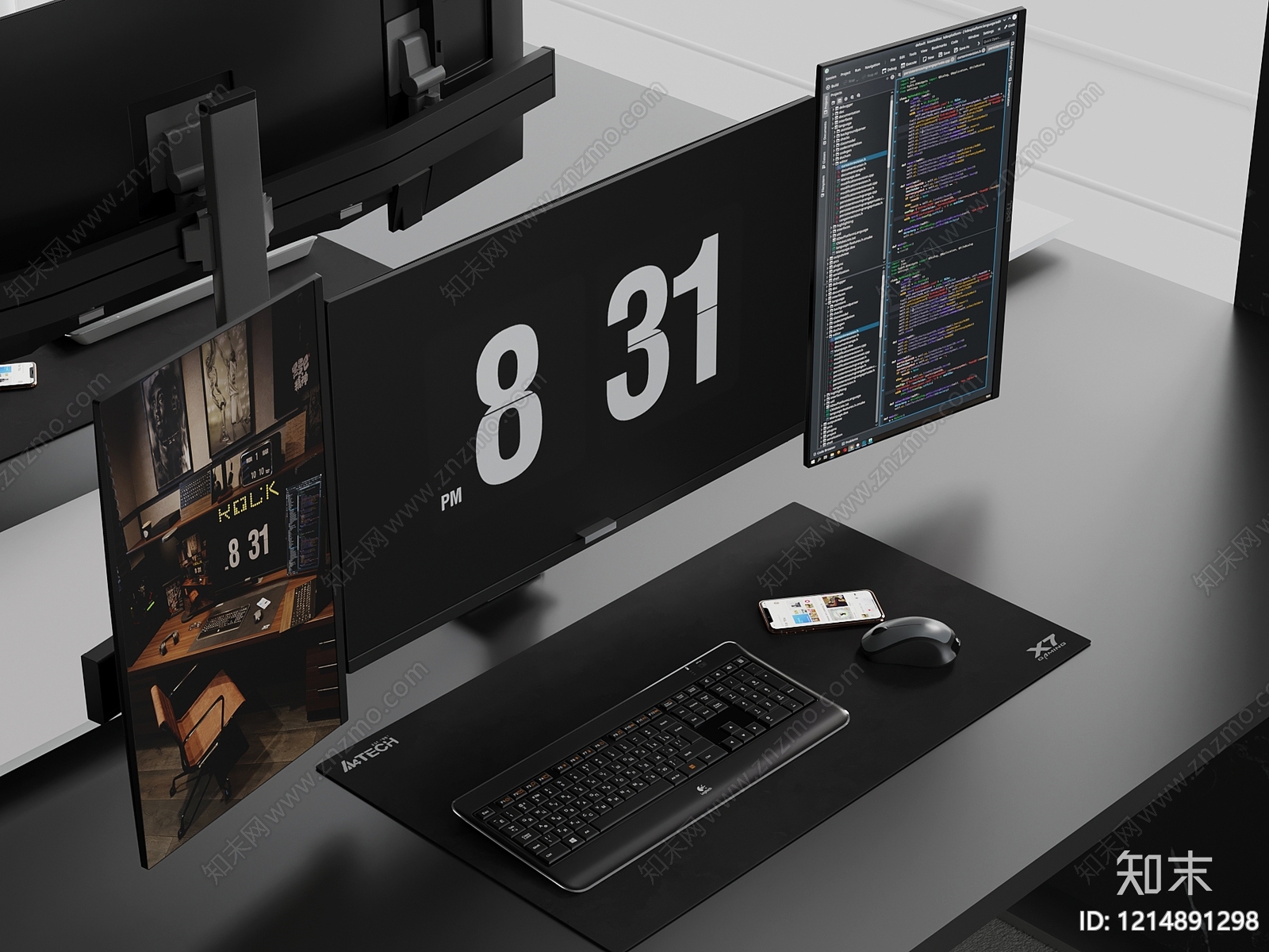 极简显示屏SU模型下载【ID:1214891298】