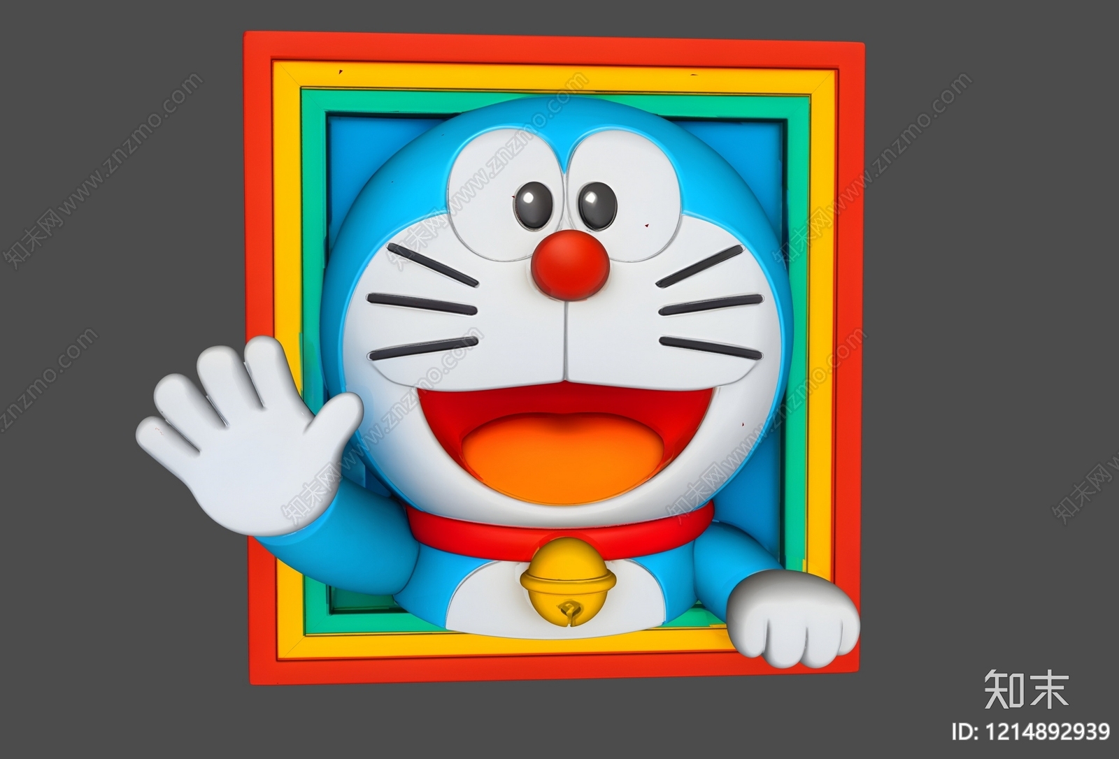 卡通立体风格儿童挂画3D模型下载【ID:1214892939】