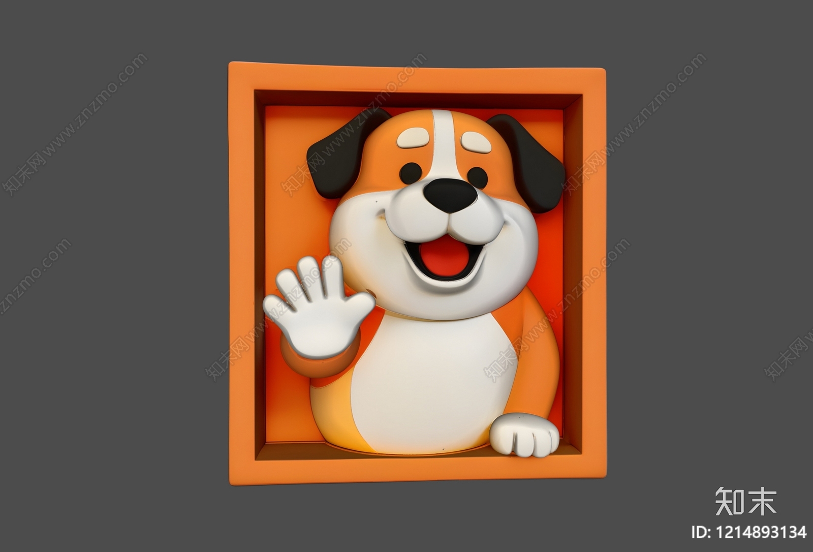 卡通立体风格儿童挂画3D模型下载【ID:1214893134】