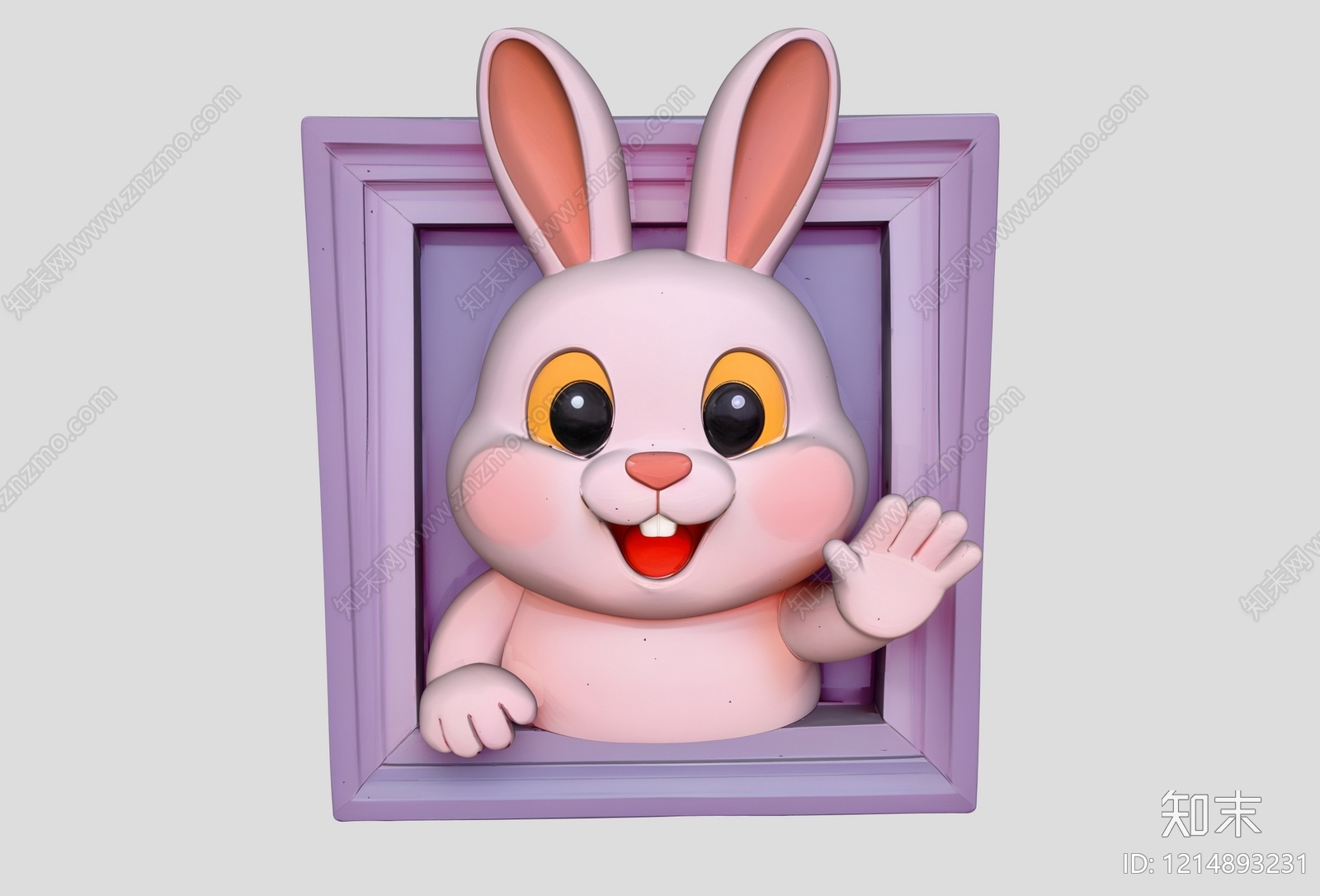 卡通风格雕塑摆件3D模型下载【ID:1214893231】