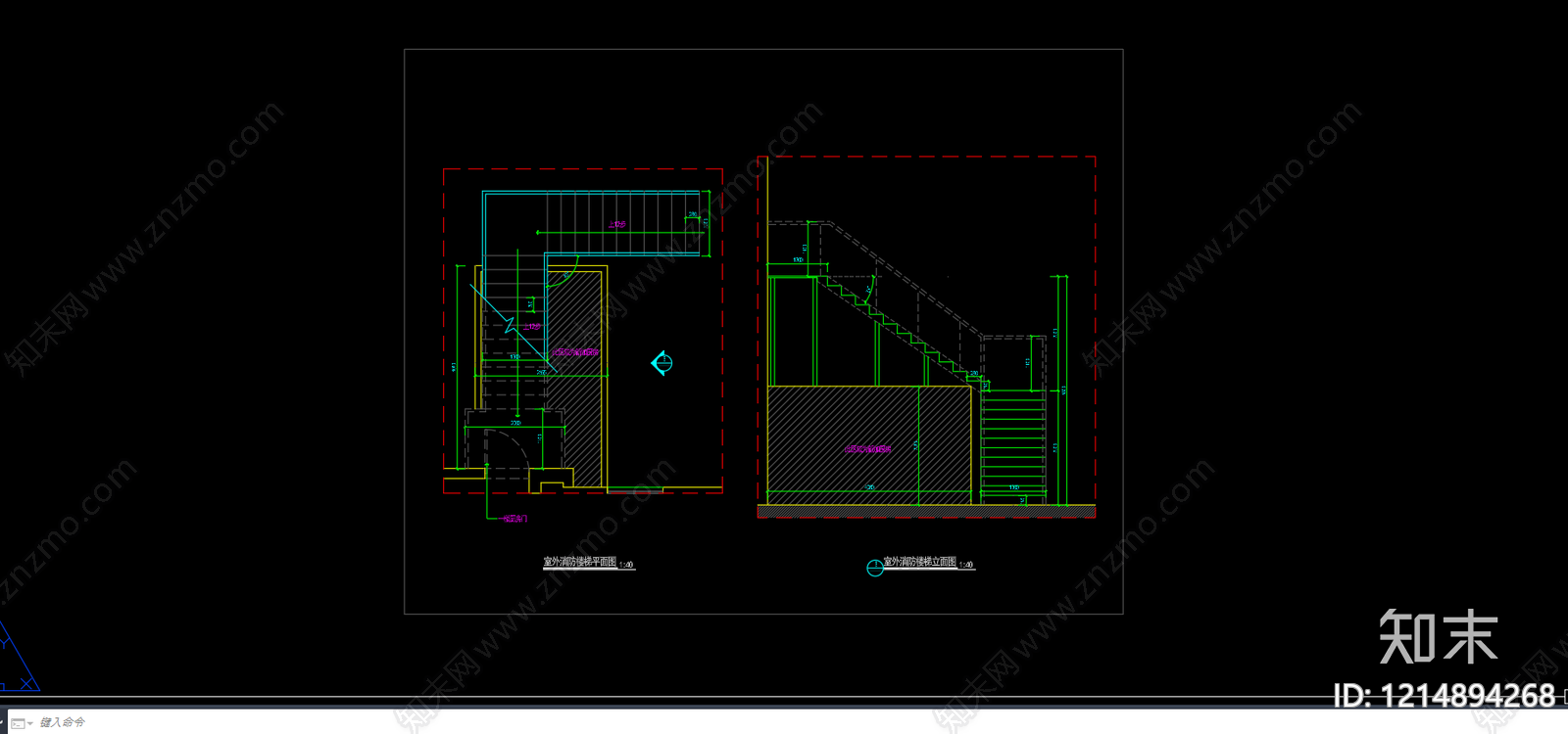 现代楼梯节点详图施工图下载【ID:1214894268】
