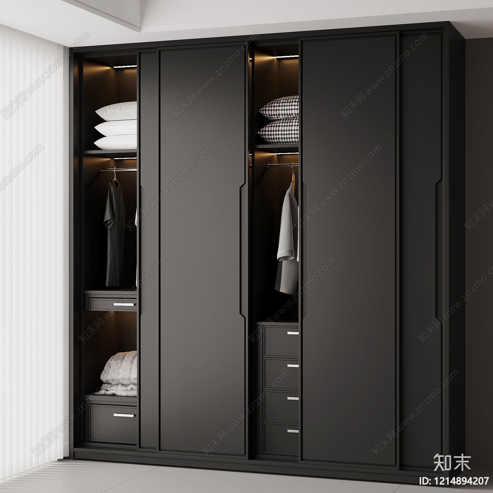 极简储物柜3D模型下载【ID:1214894207】