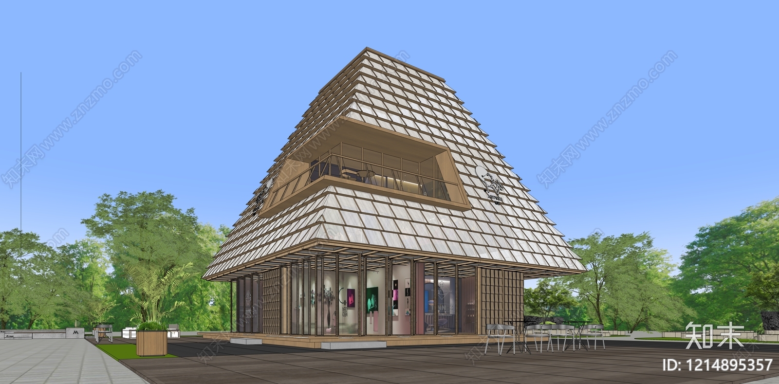 现代小公建SU模型下载【ID:1214895357】