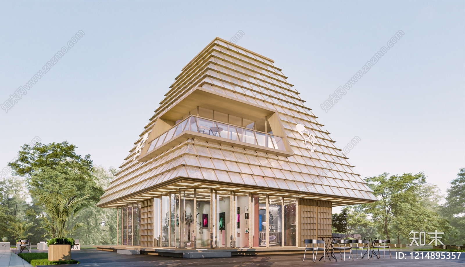 现代小公建SU模型下载【ID:1214895357】