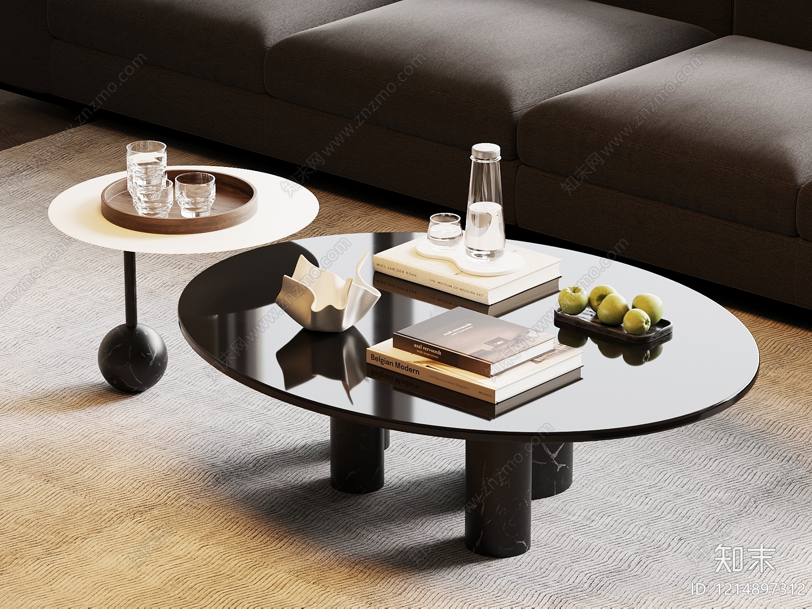 现代极简边几SU模型下载【ID:1214897312】