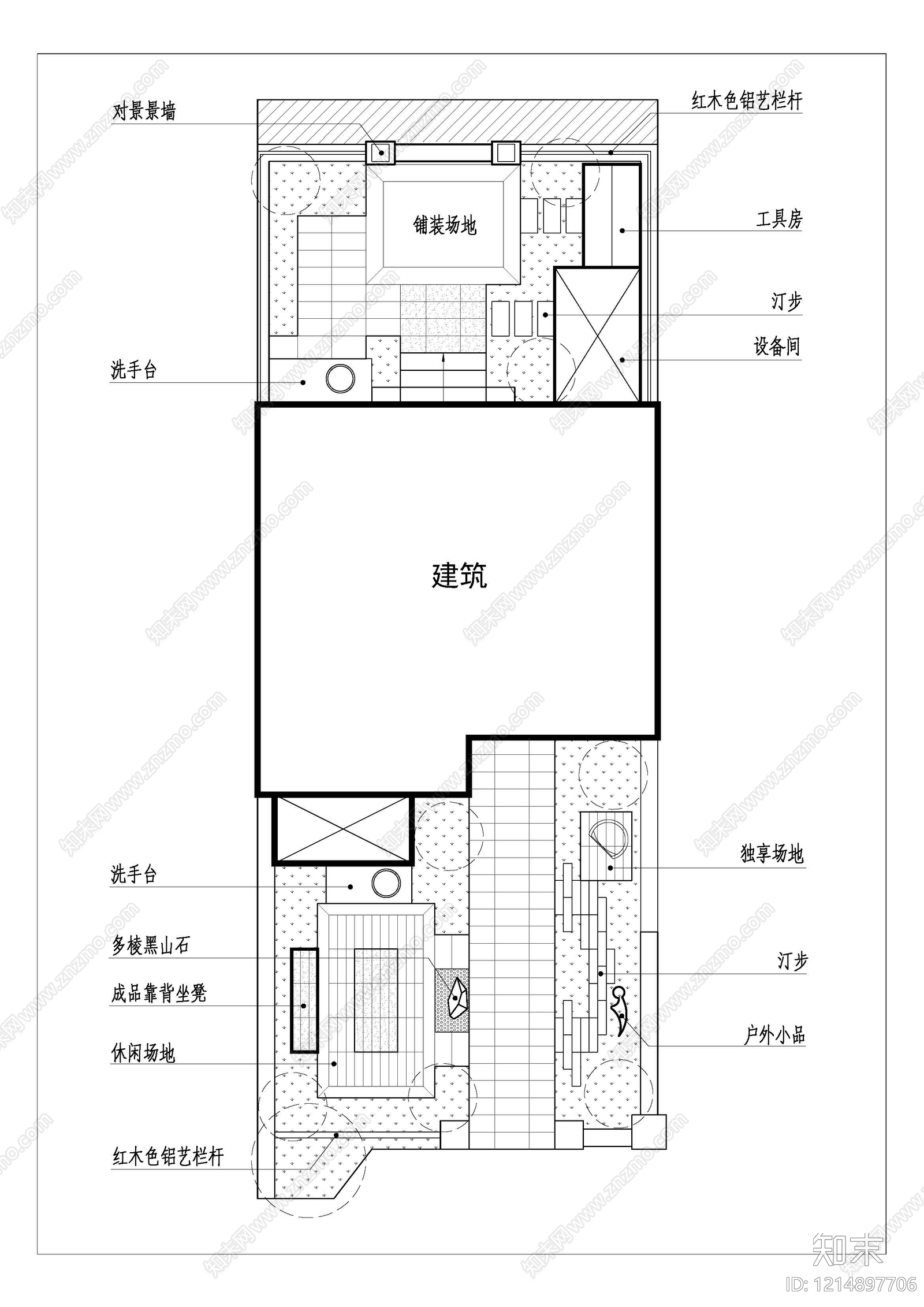 景观平面图cad施工图下载【ID:1214897706】