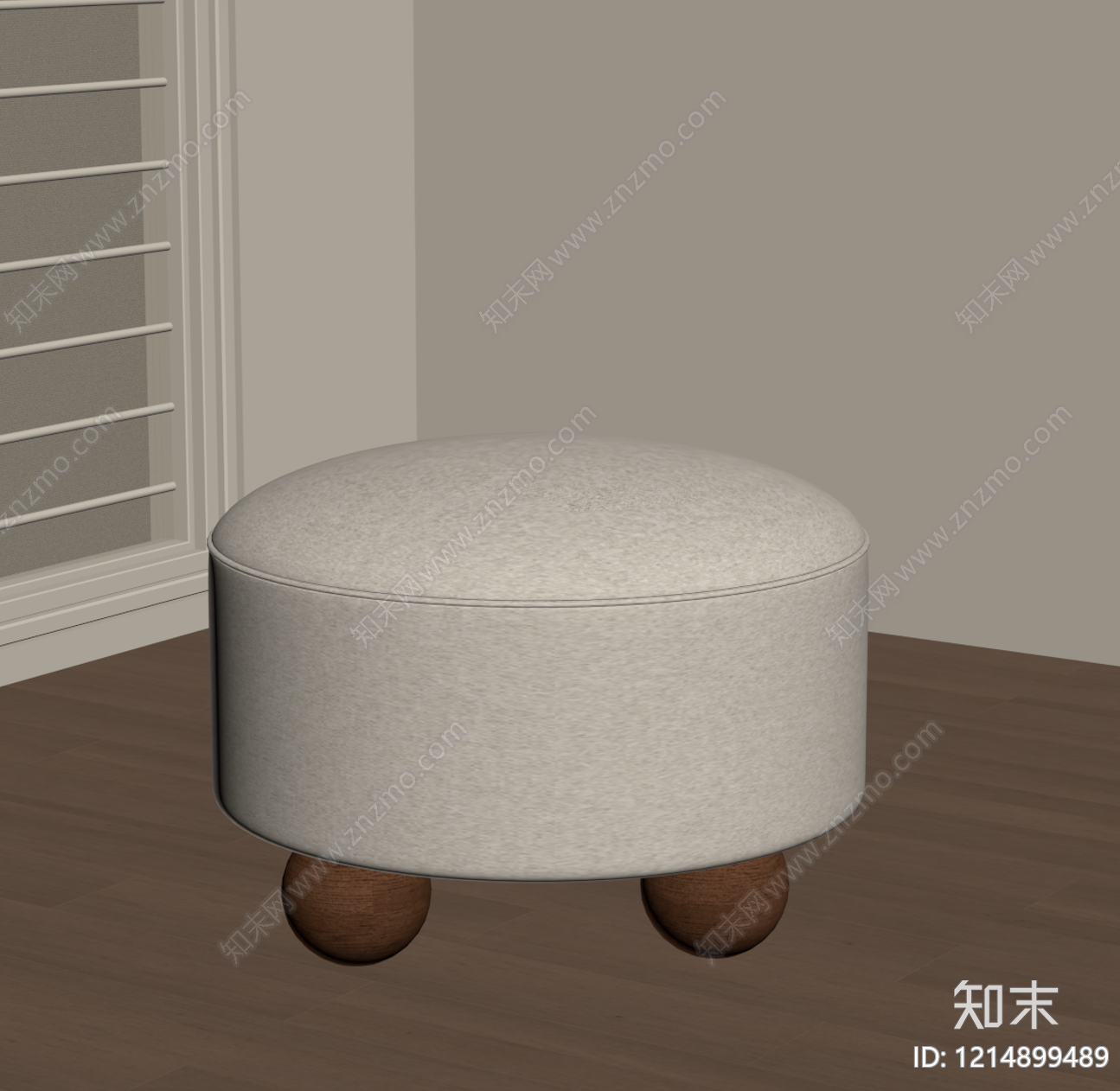 现代沙发凳SU模型下载【ID:1214899489】