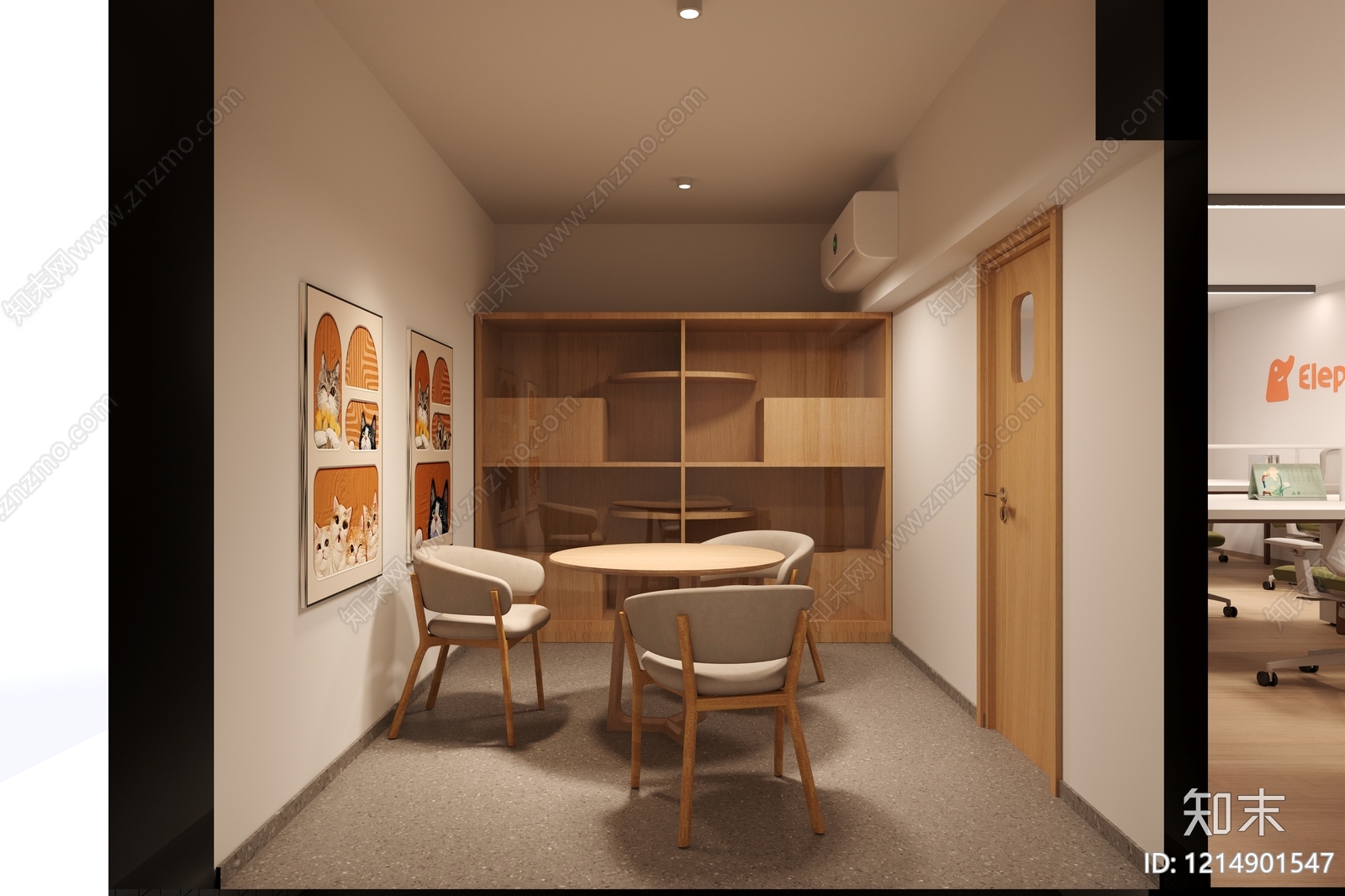 现代简约宠物店3D模型下载【ID:1214901547】