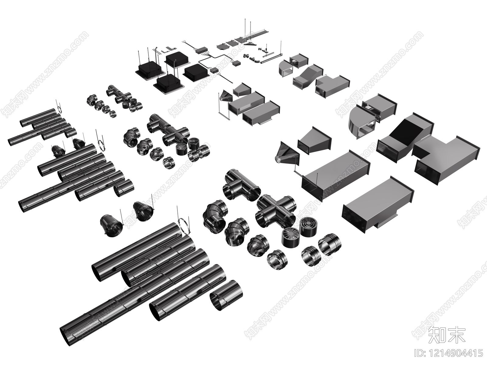 极简主义管道3D模型下载【ID:1214904415】