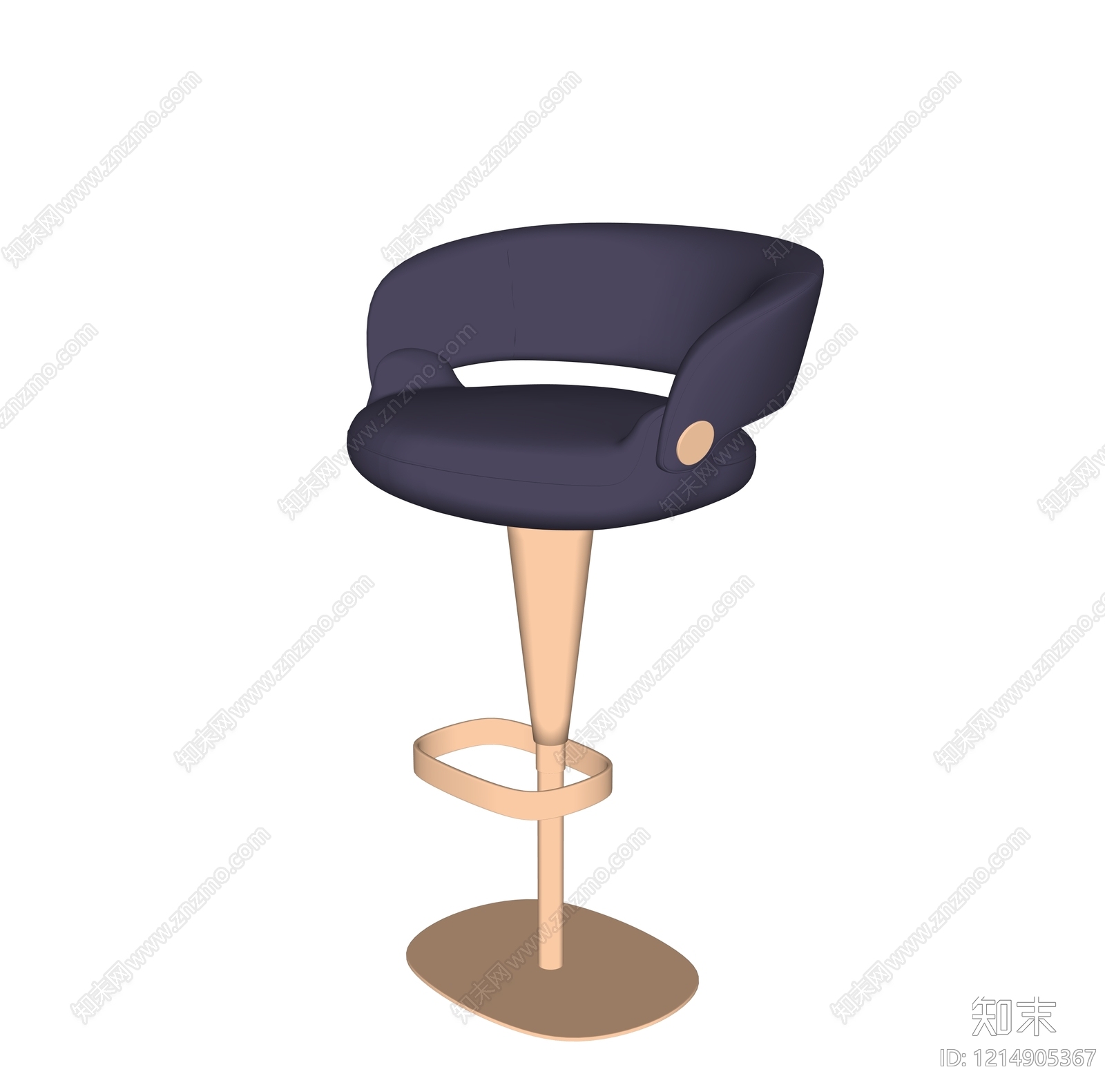 现代轻奢吧椅SU模型下载【ID:1214905367】