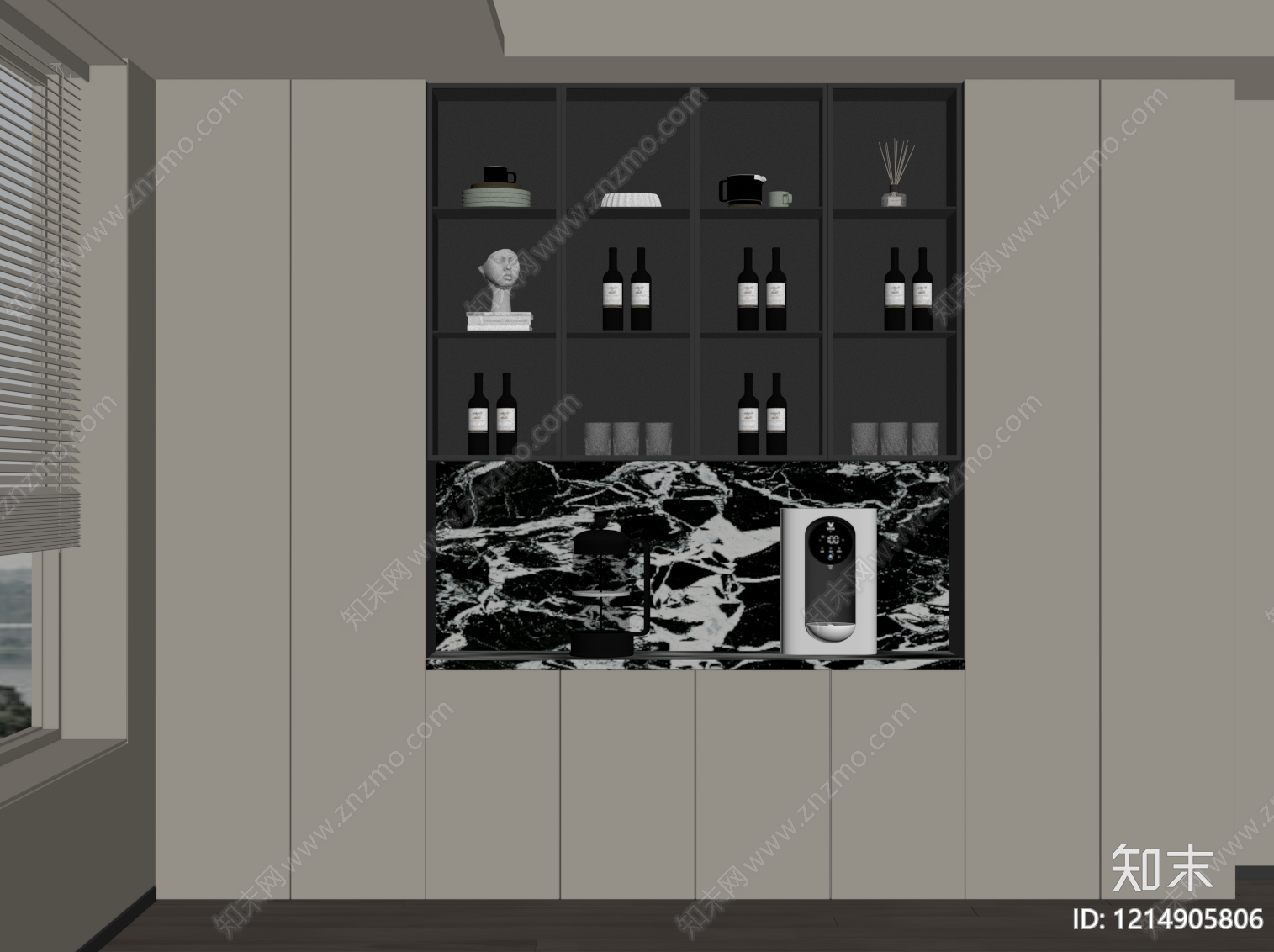 XX酒柜SU模型下载【ID:1214905806】