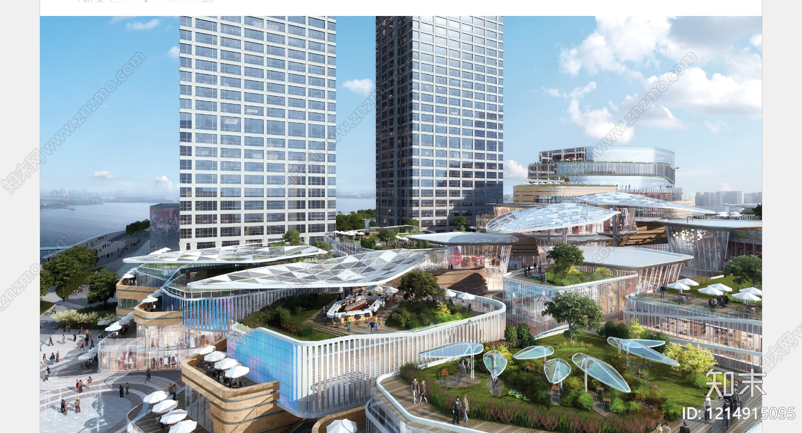 现代商业综合体建筑下载【ID:1214915095】