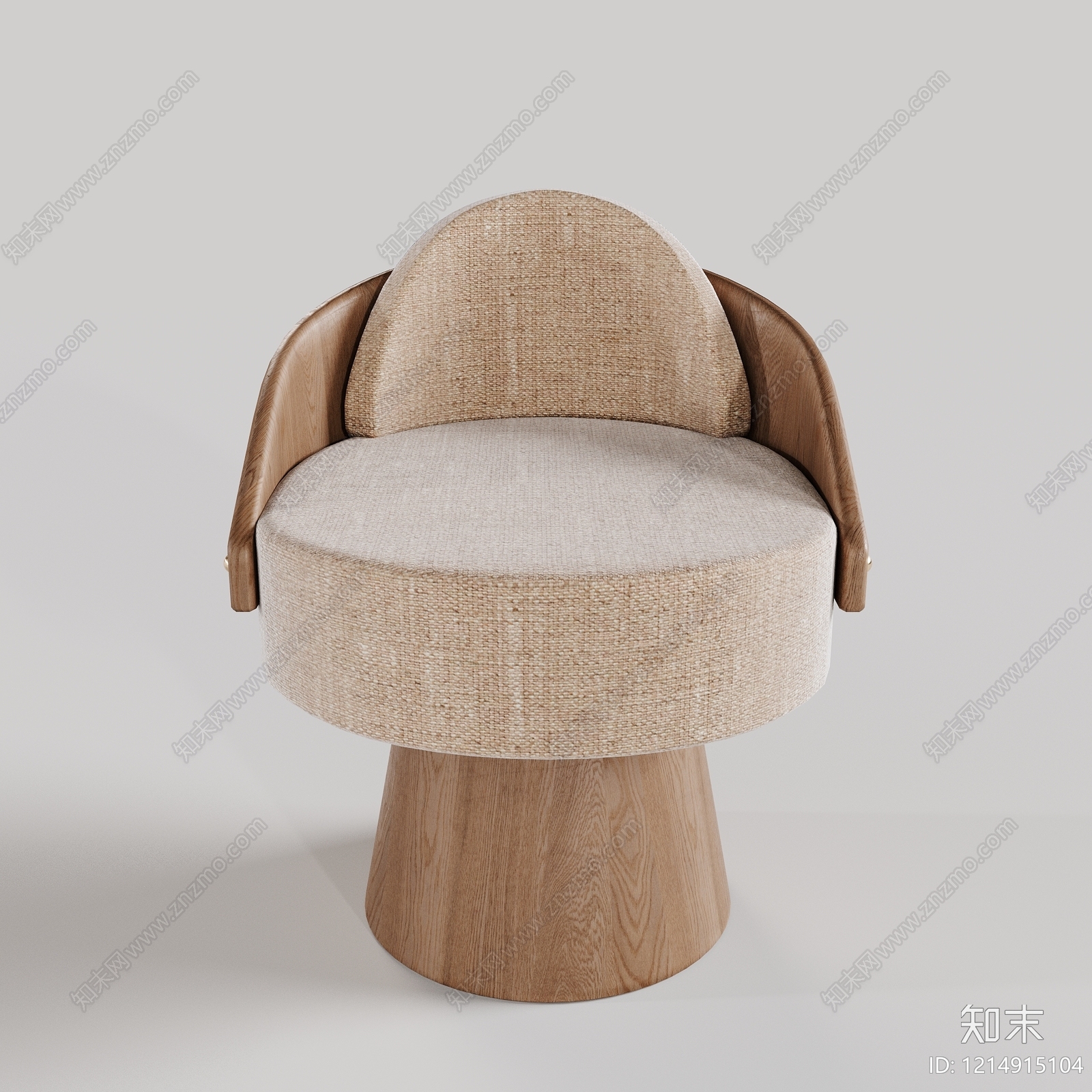 原木风休闲椅3D模型下载【ID:1214915104】