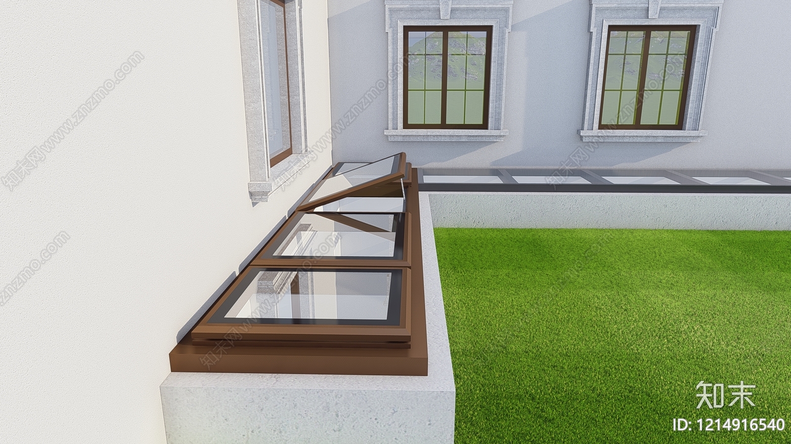 现代简约天窗SU模型下载【ID:1214916540】