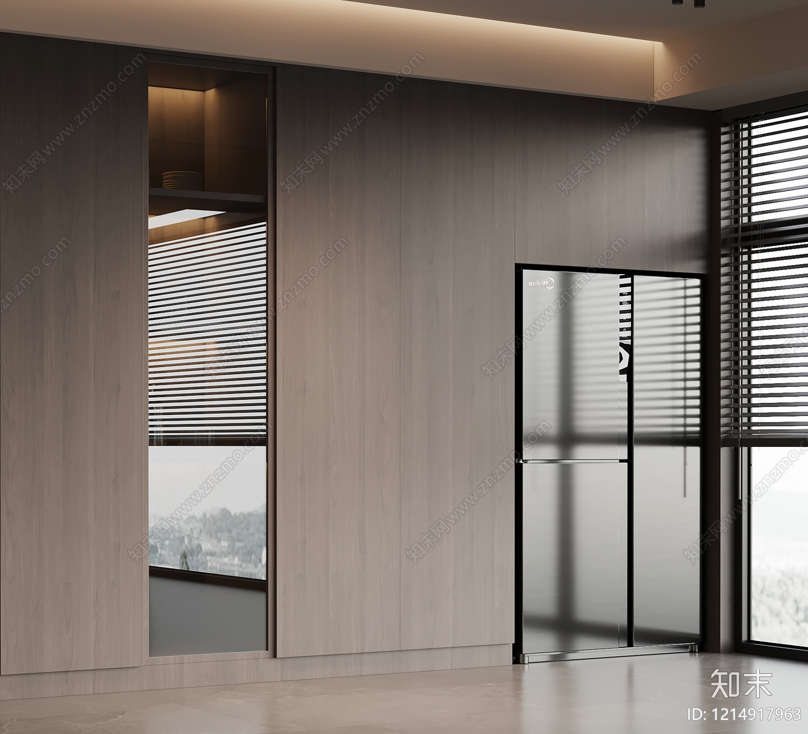 极简酒柜3D模型下载【ID:1214917963】