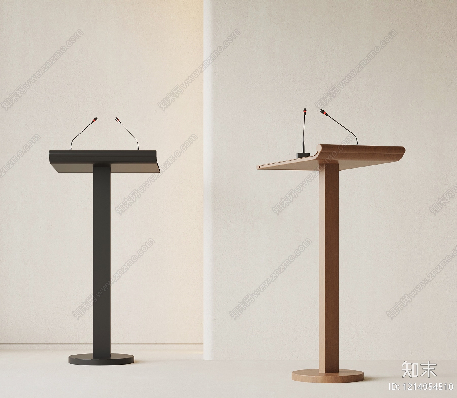 极简讲台3D模型下载【ID:1214954510】