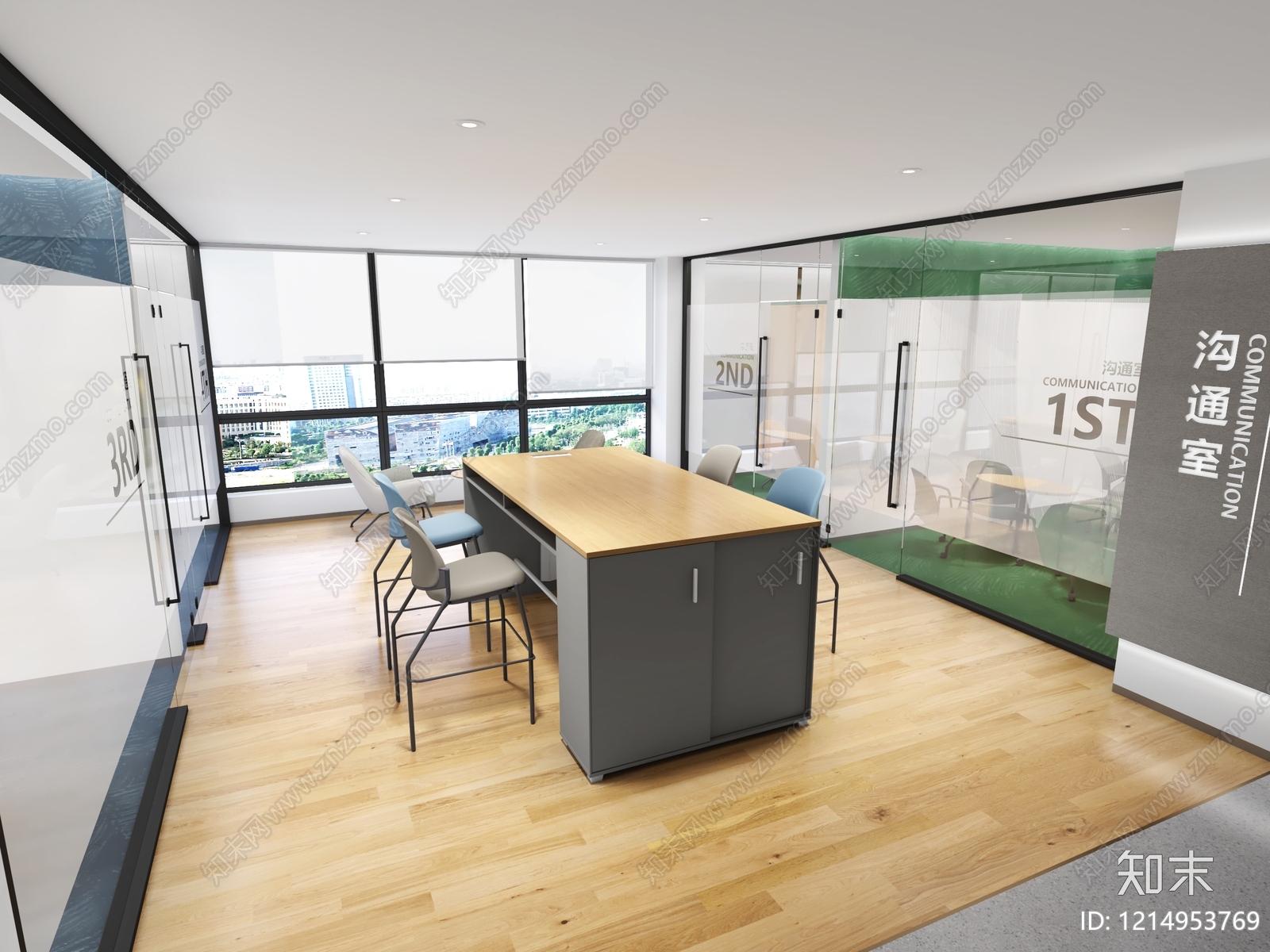 现代简约茶水间3D模型下载【ID:1214953769】