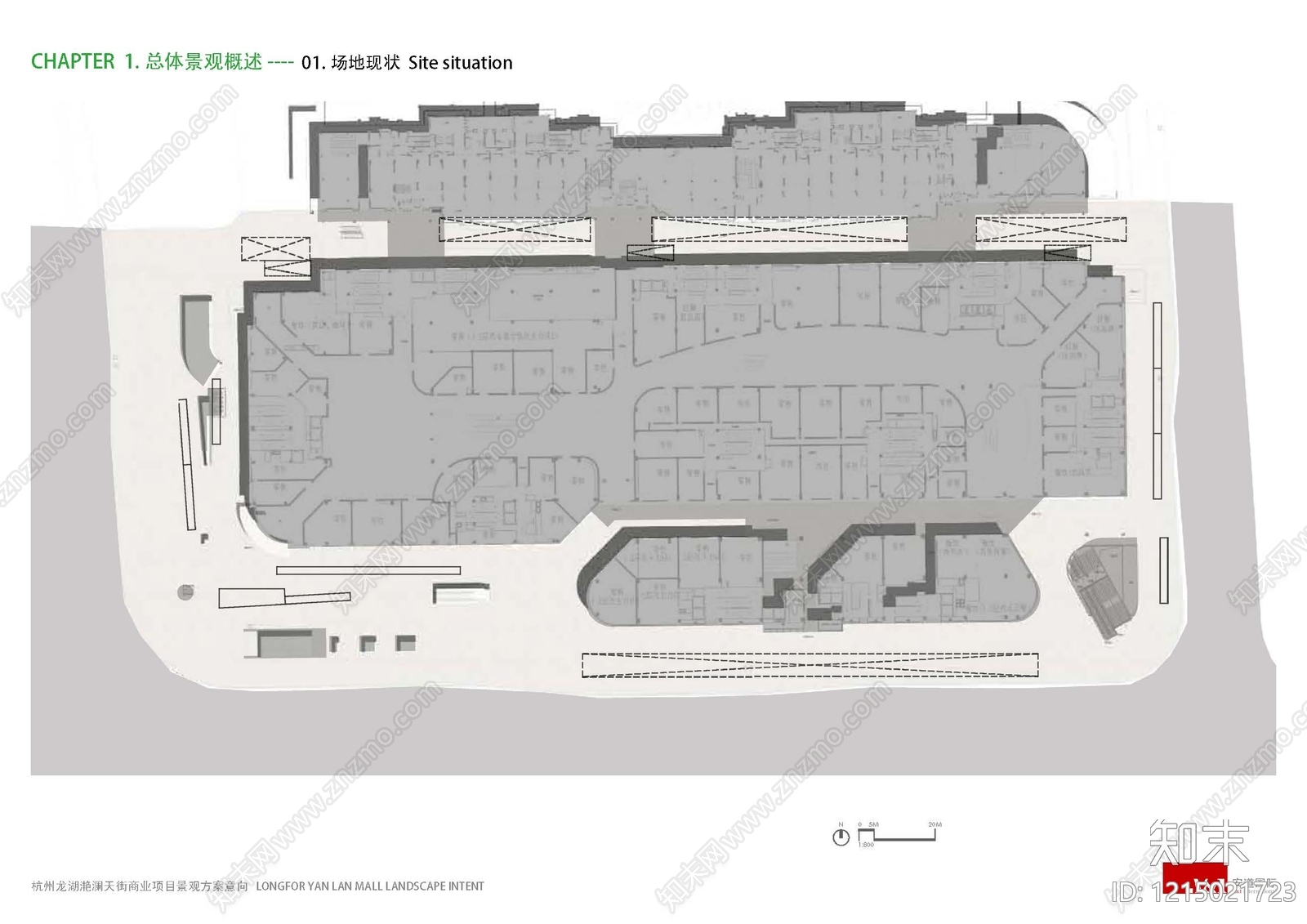 现代复古商业街景观下载【ID:1215021723】
