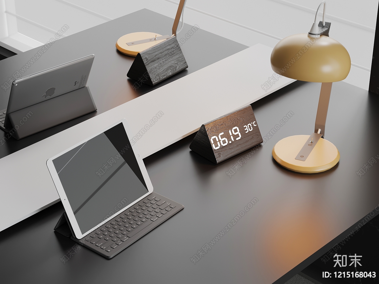 现代简约钟表3D模型下载【ID:1215168043】