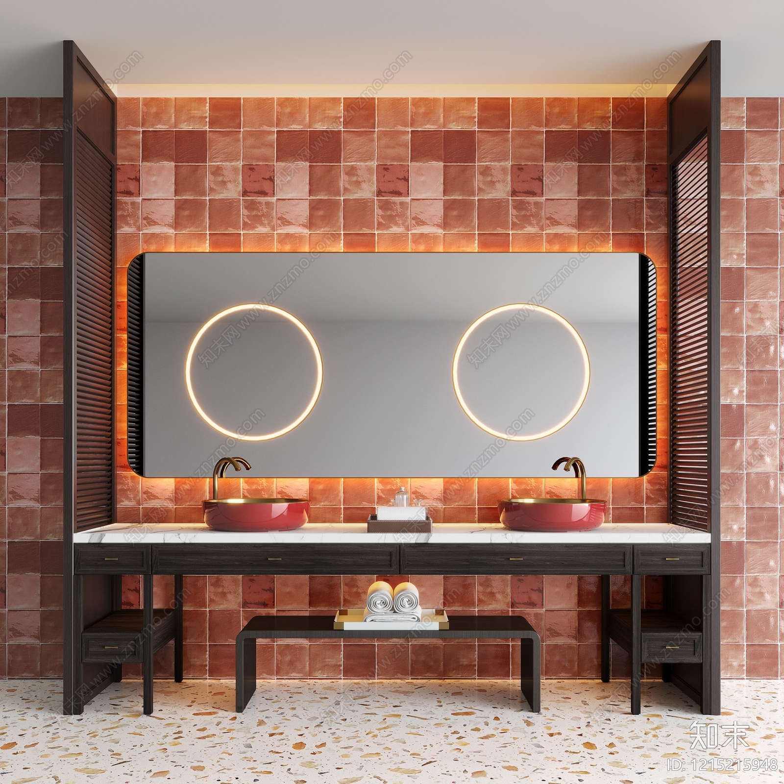 新中式卫生间3D模型下载【ID:1215215948】