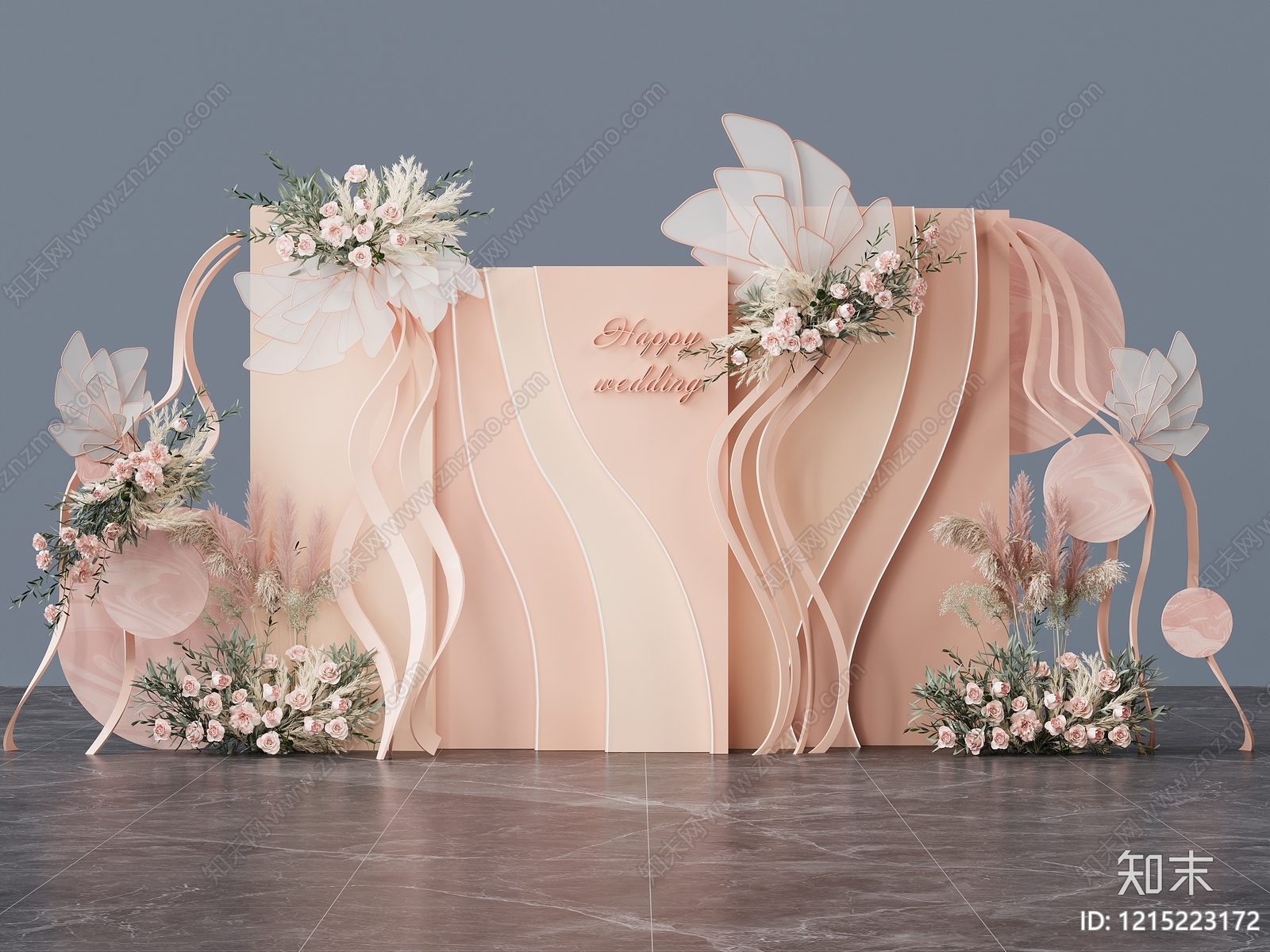奶油风其他舞台场景3D模型下载【ID:1215223172】
