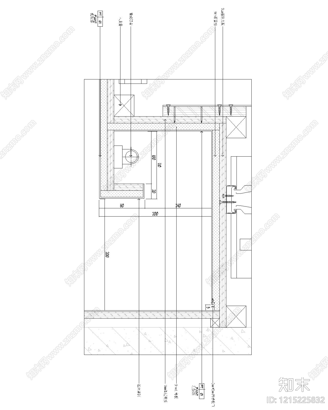 石膏板吊顶施工图下载【ID:1215225832】