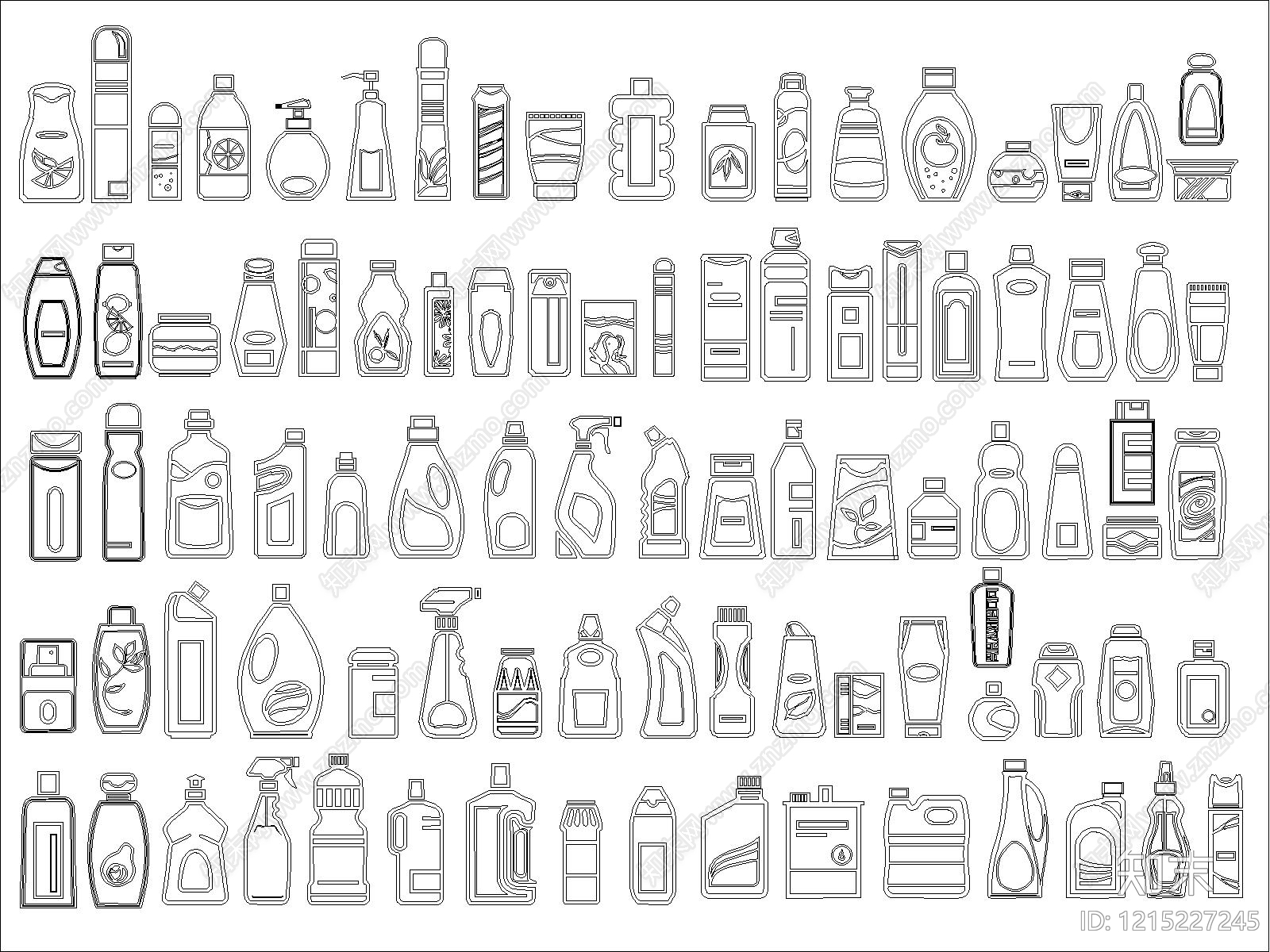 现代综合厨房卫浴设施施工图下载【ID:1215227245】