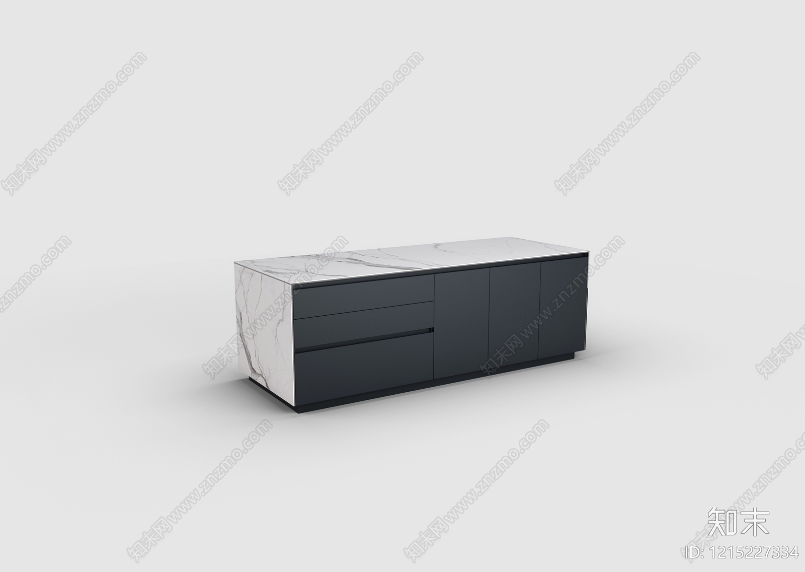 意式极简餐边柜3D模型下载【ID:1215227334】