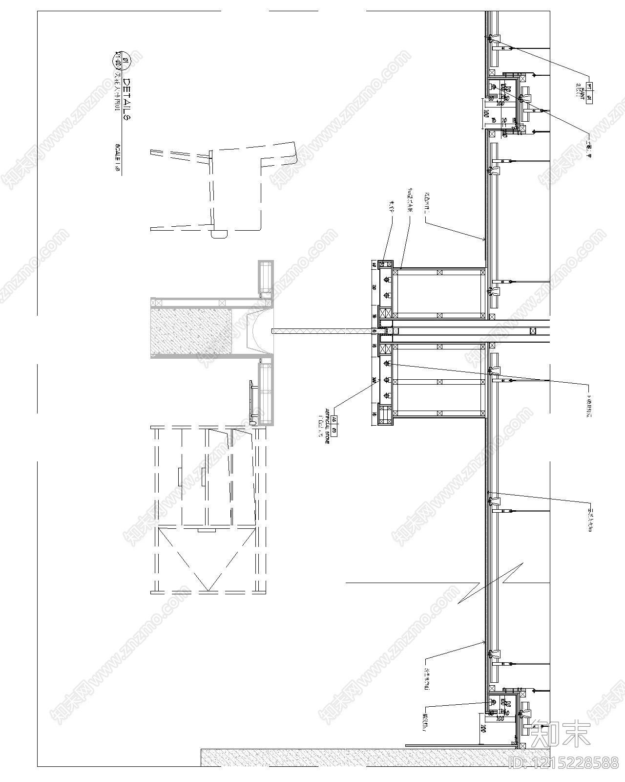 吊顶节点施工图下载【ID:1215228588】