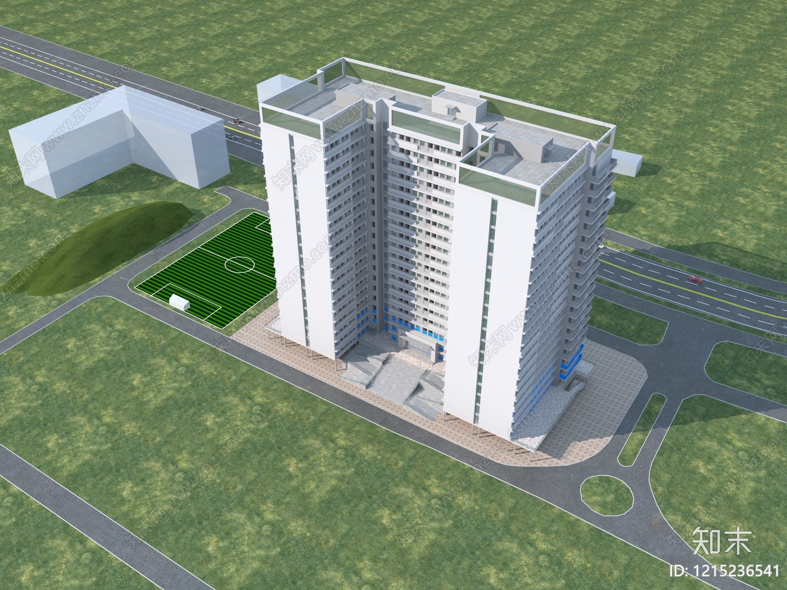 现代主义学生宿舍3D模型下载【ID:1215236541】