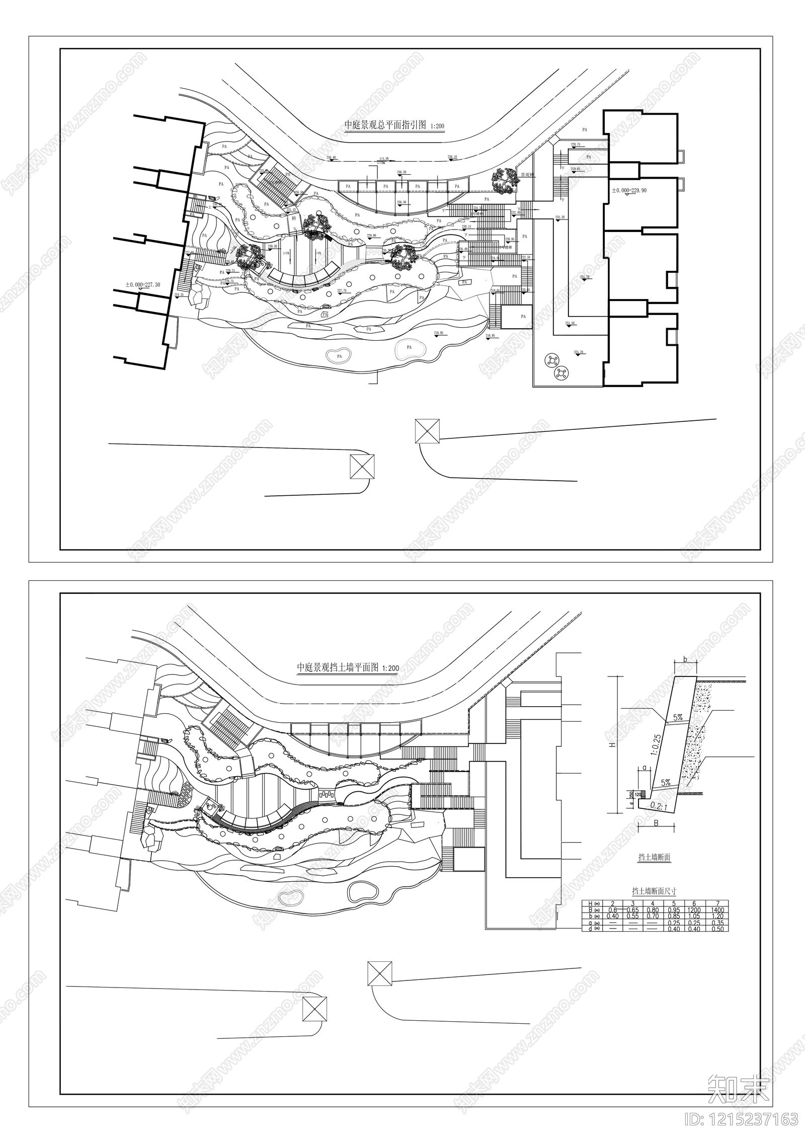 中式亭子cad施工图下载【ID:1215237163】