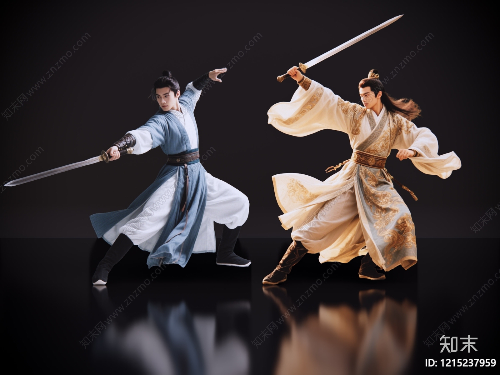 新中式多人SU模型下载【ID:1215237959】