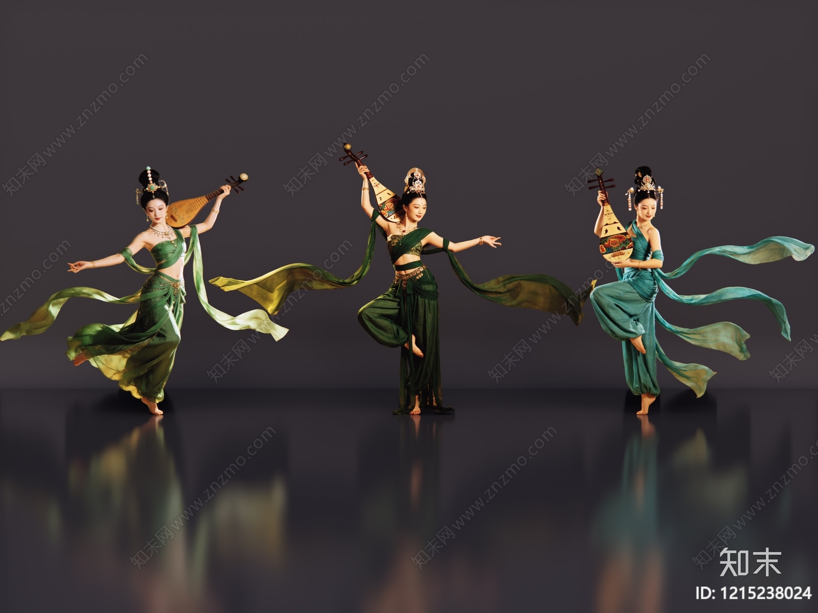 新中式多人SU模型下载【ID:1215238024】