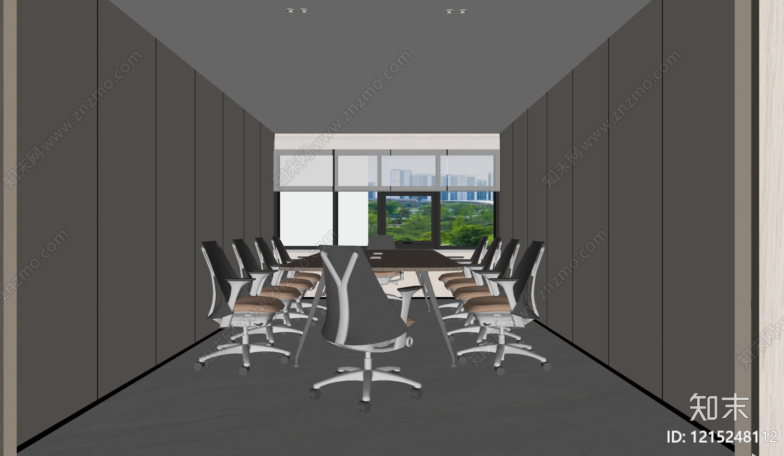 现代简约会议室SU模型下载【ID:1215248112】