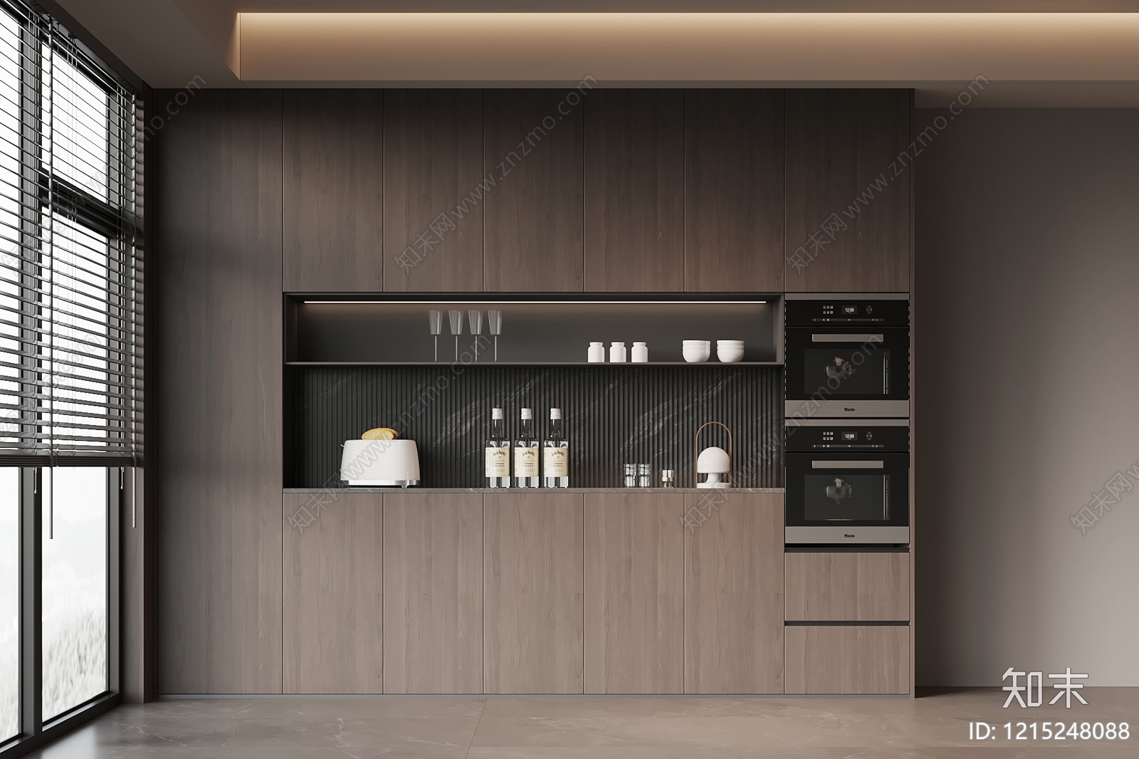 现代极简餐边柜3D模型下载【ID:1215248088】