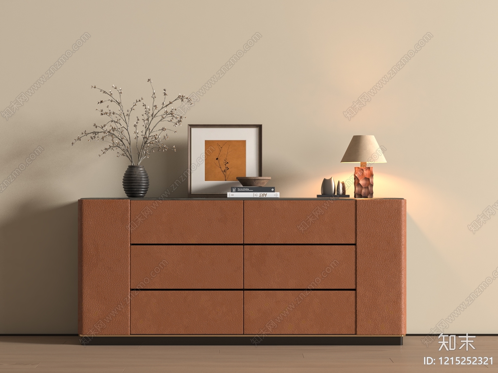 意式极简玄关柜3D模型下载【ID:1215252321】