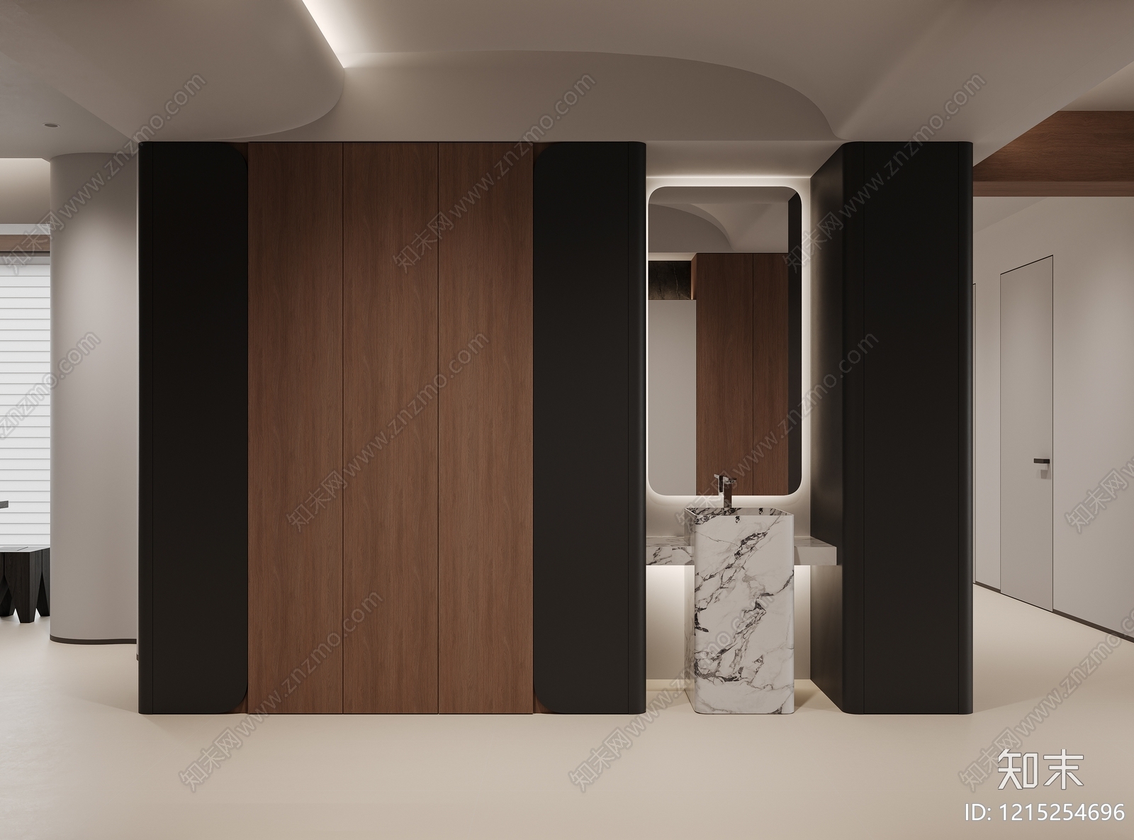 现代简约玄关3D模型下载【ID:1215254696】
