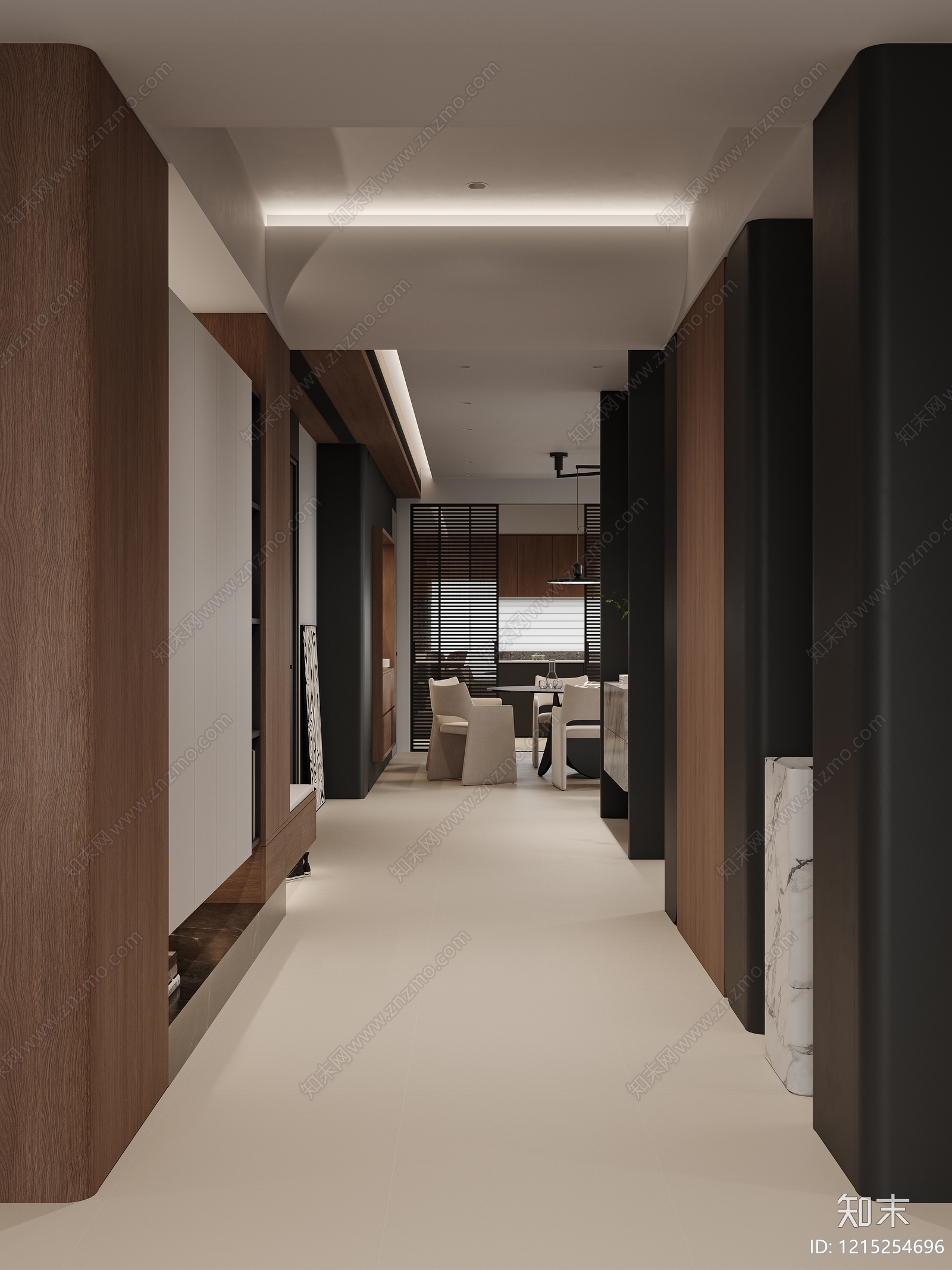 现代简约玄关3D模型下载【ID:1215254696】
